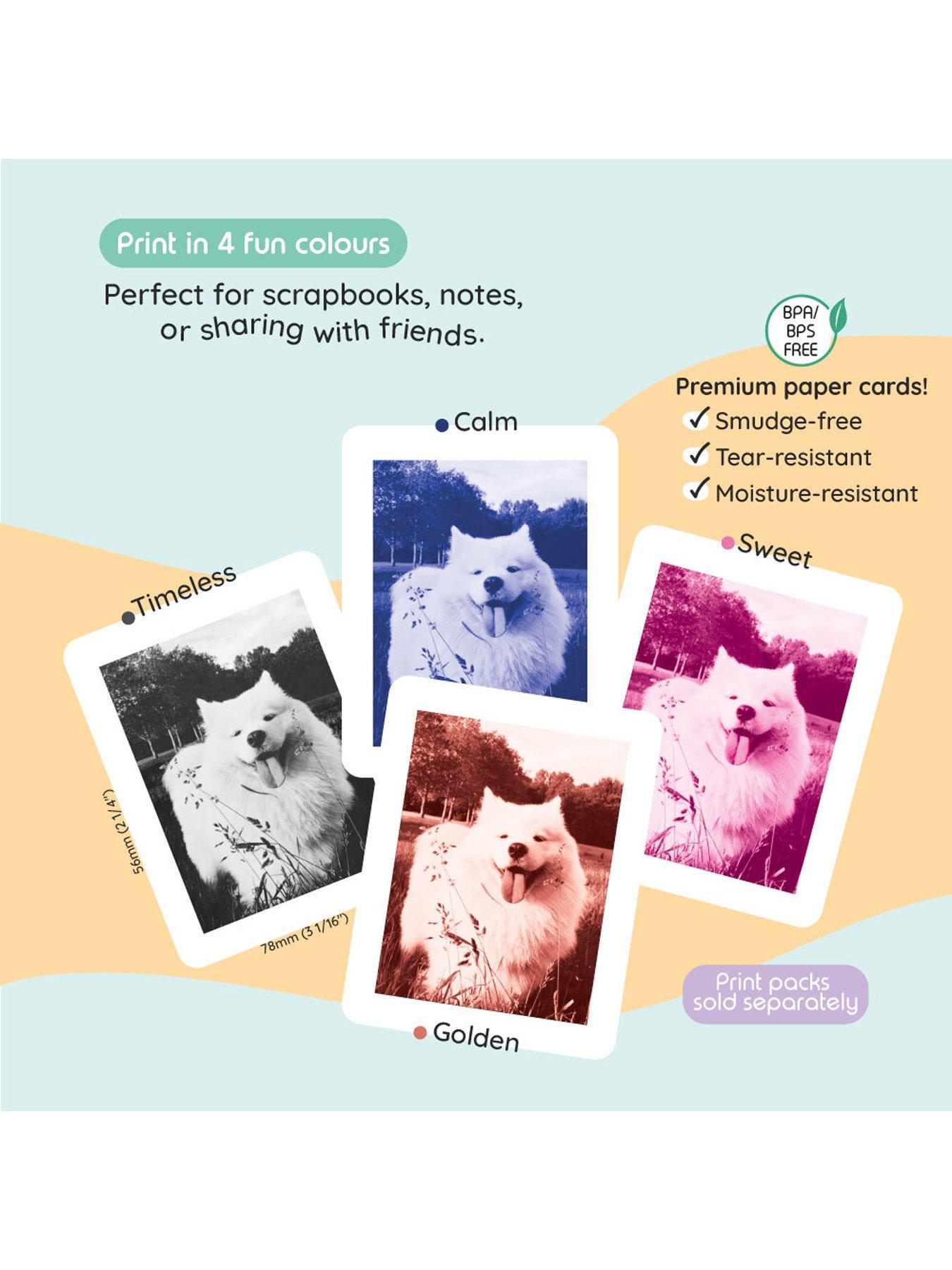 Image 5 of 7 of Ink-Free Instant Print Digital Camera for Kids Sky Mint
