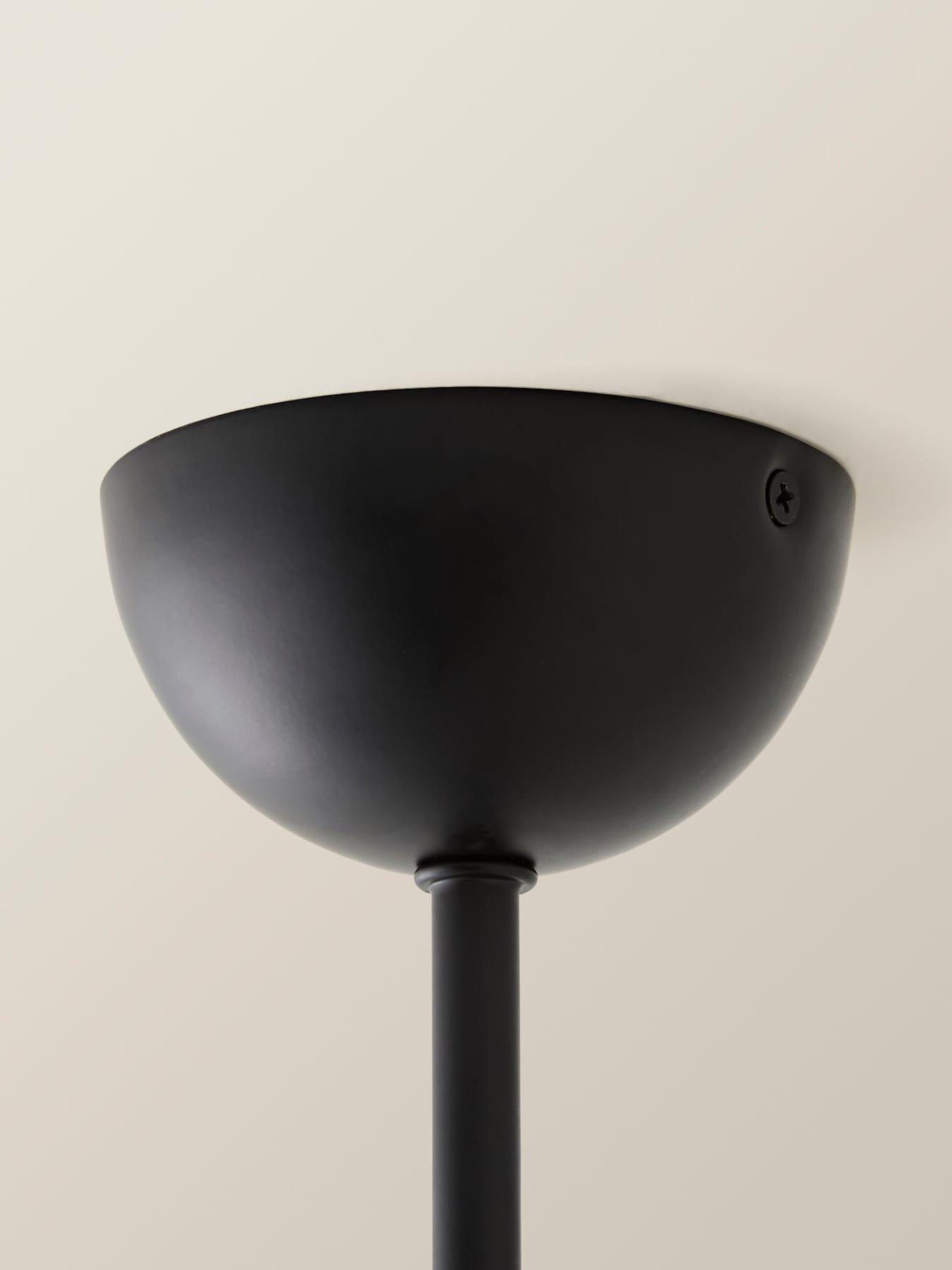 Image 5 of 6 of ValueLights Marlow Matte Black Multi Arm Ceiling Light and Warm White Bulb