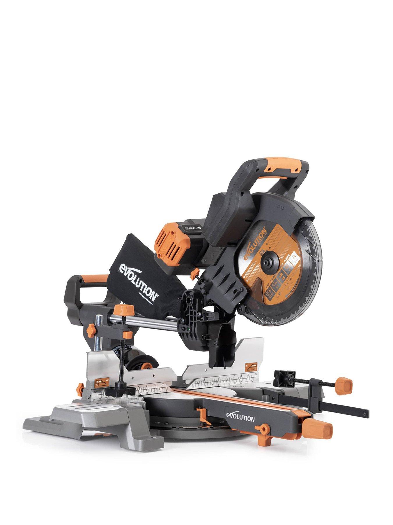 Evolution R255SMS-DB-Li 255mm Sliding Mitre Saw 2 x 5ah Battery's