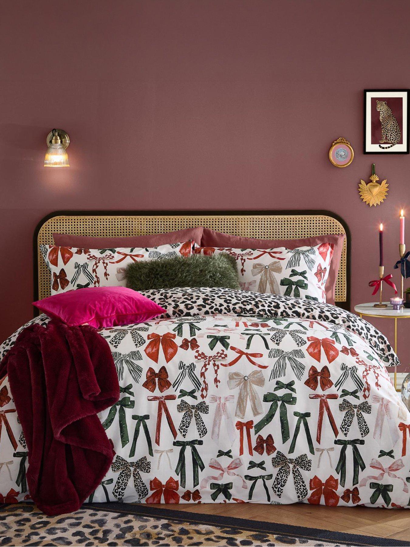 Furn Mila Bows Duvet Set Leopard