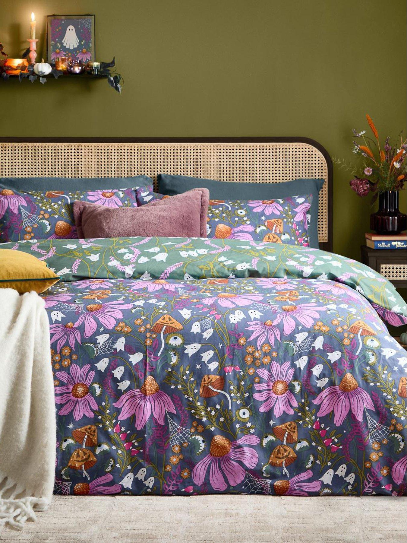 Furn Ghoul Gardens King Duvet Set Multi