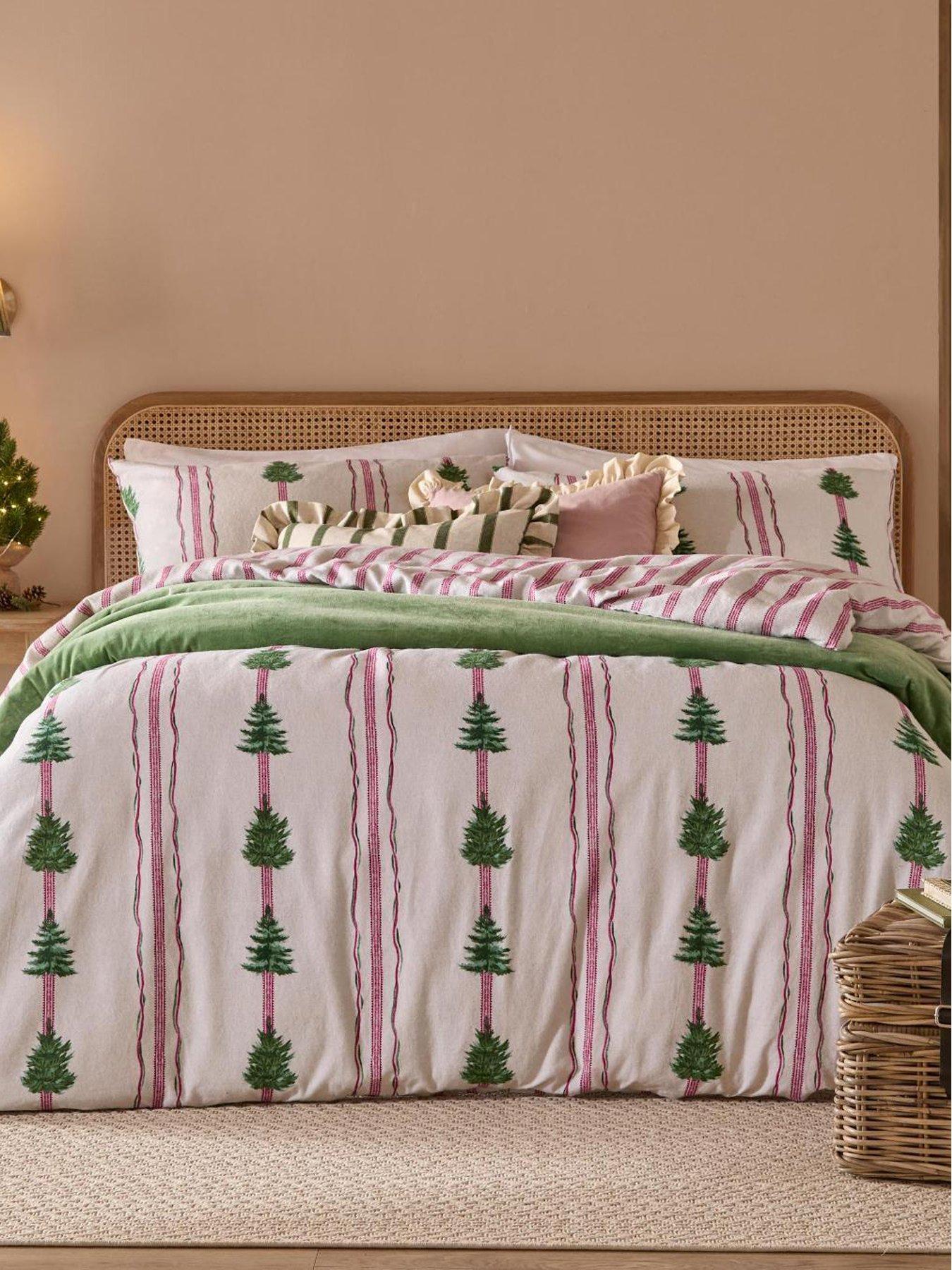 Wylder Spruce Stripe Super King Duvet Set Oat