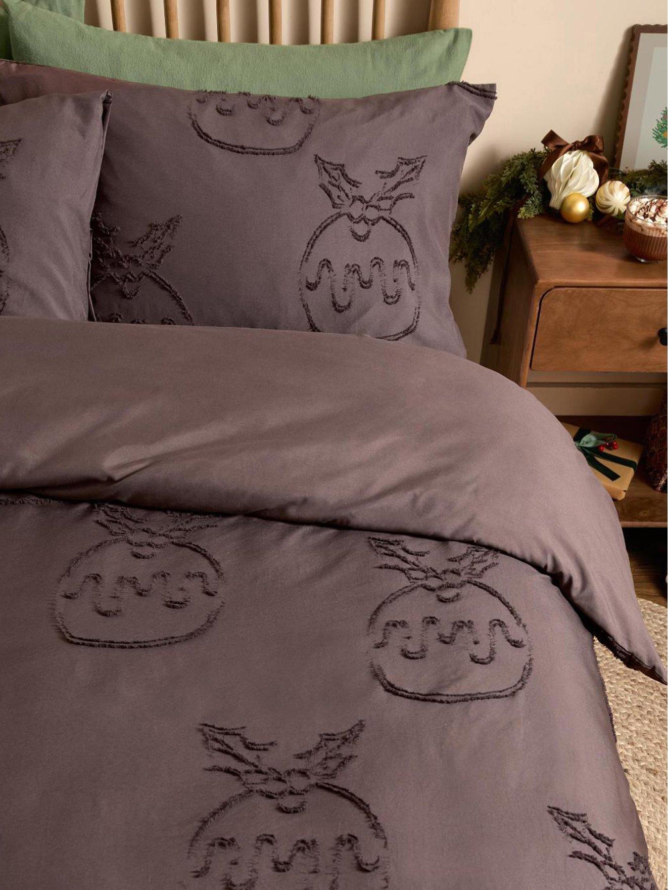 Duvet Day Puddings Soft Tufted Single Duvet Set Chocolate