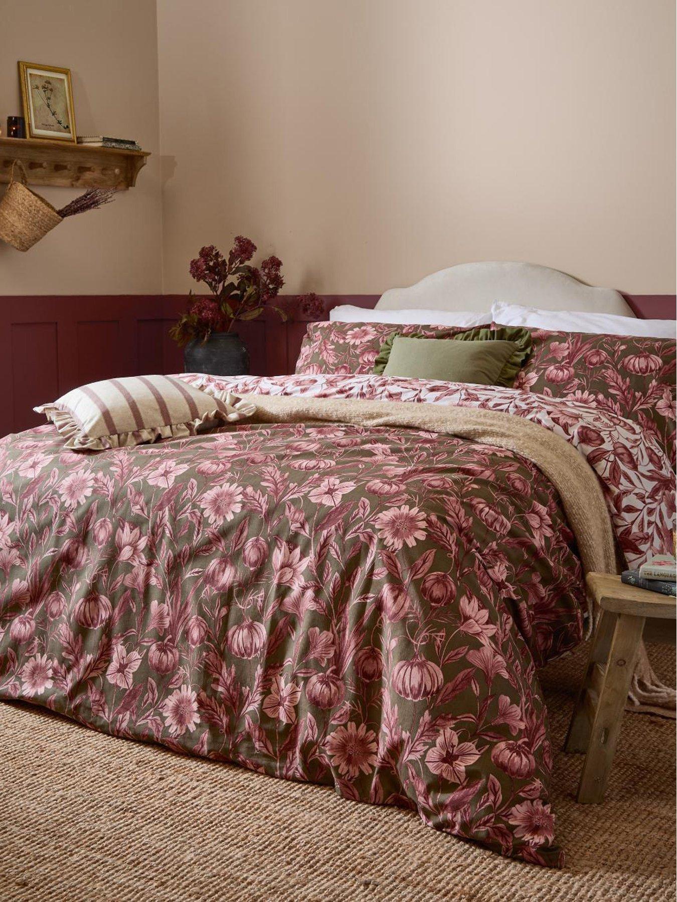 Wylder Autumn Garden Duvet Set Rose