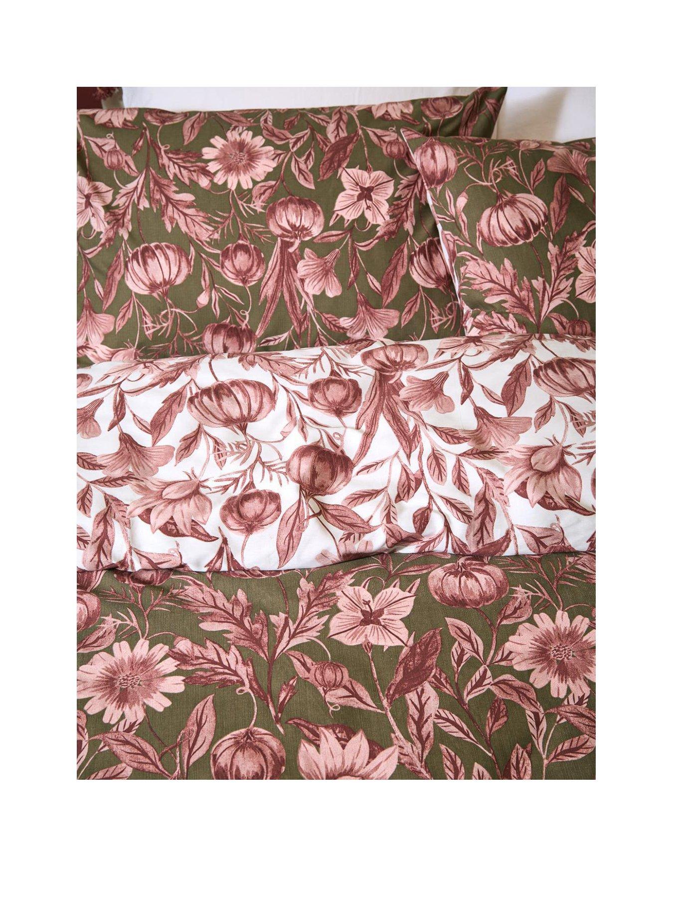 Image 2 of 2 of Wylder Autumn Garden Duvet Set Rose