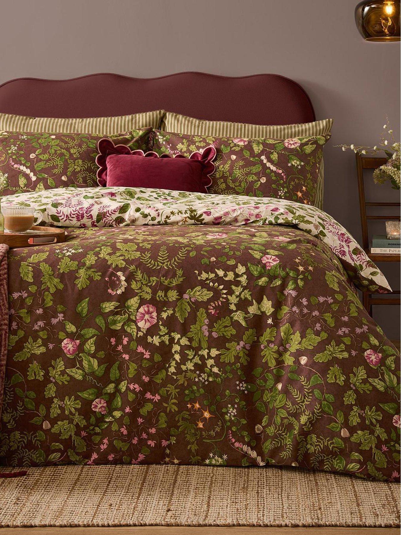 Image 1 of 4 of Furn Florawilde Duvet Set Chocolate