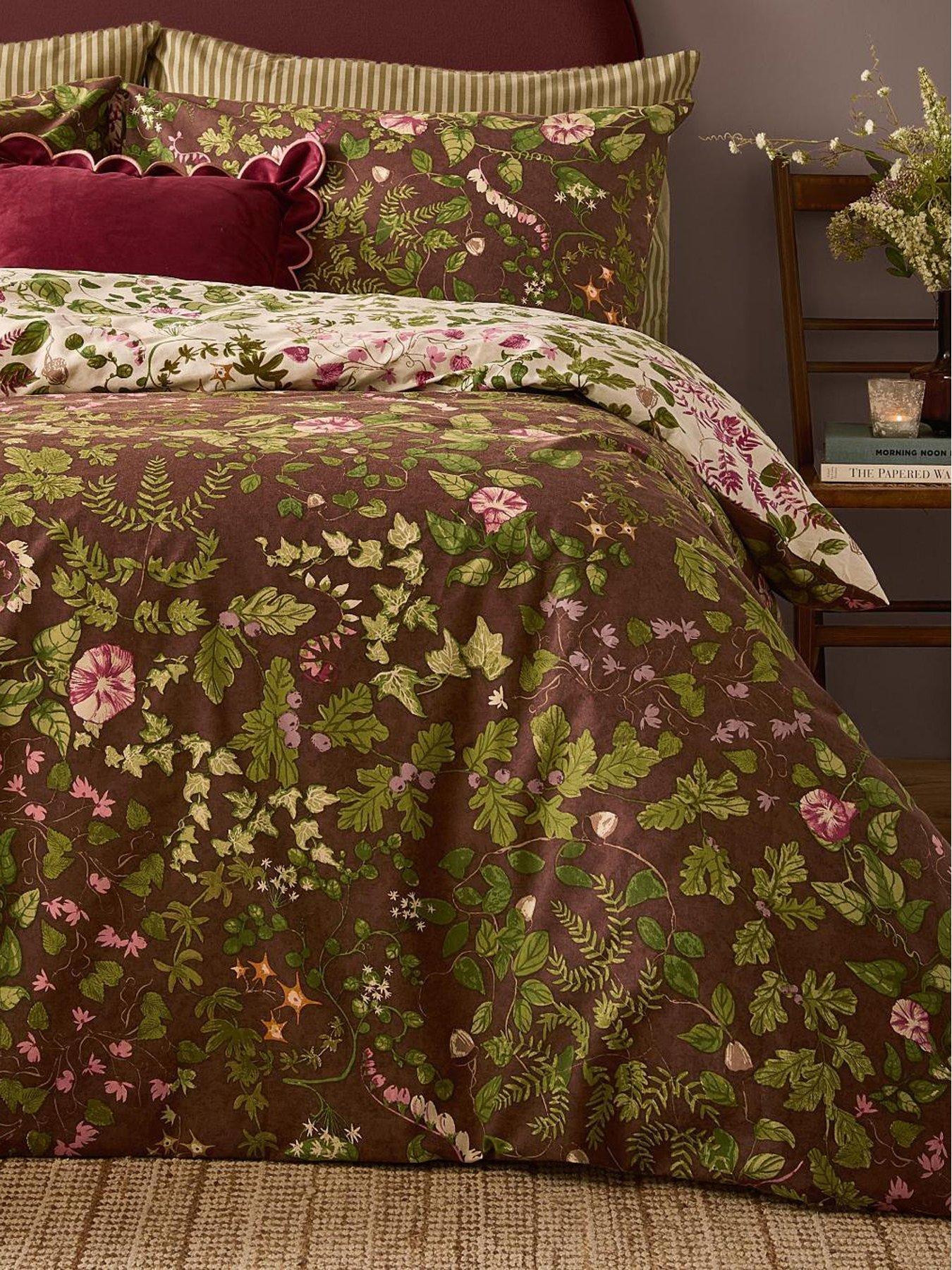 Image 4 of 4 of Furn Florawilde Duvet Set Chocolate