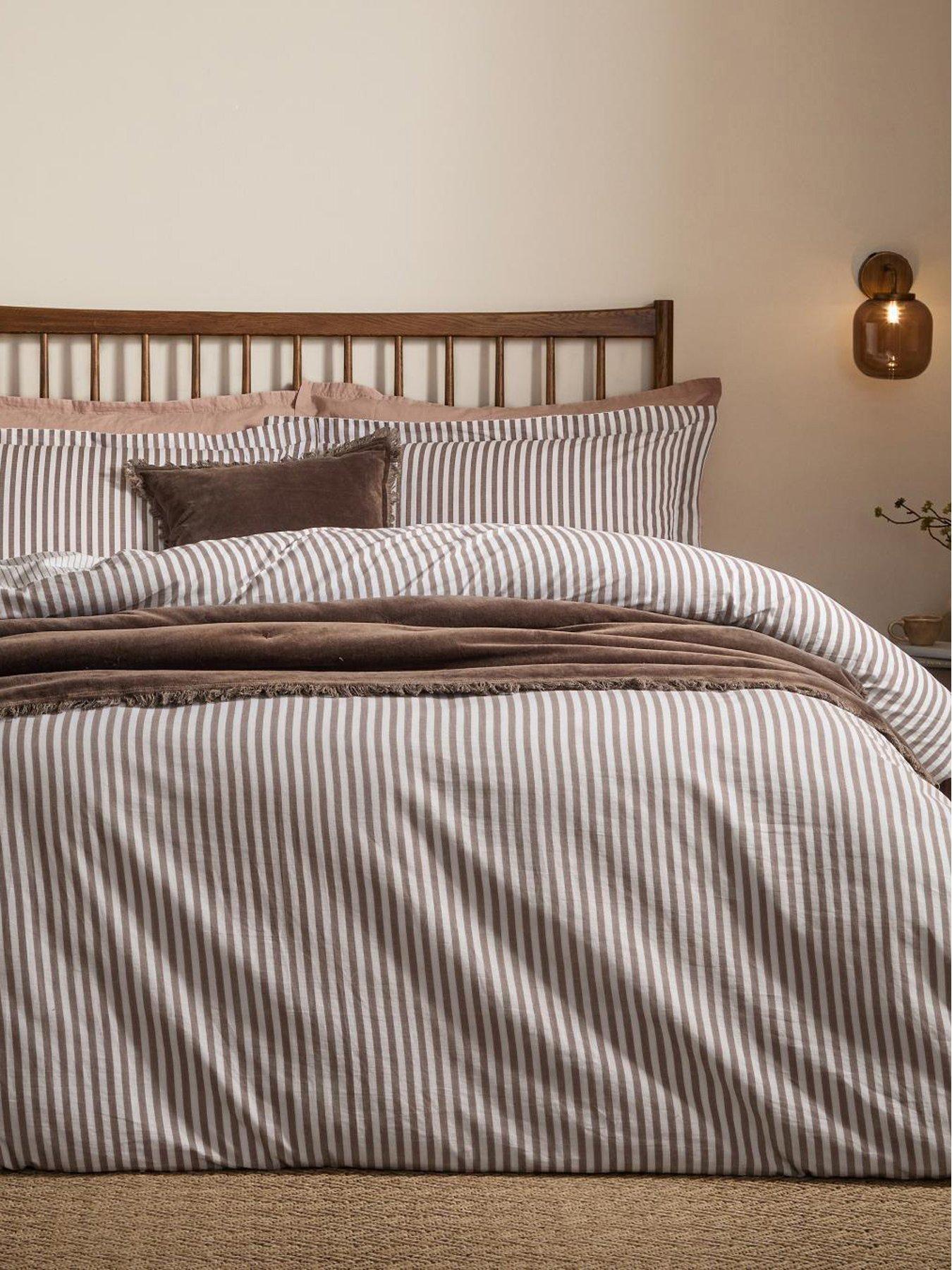 Yard Hebden Single Duvet Set Espresso Brown