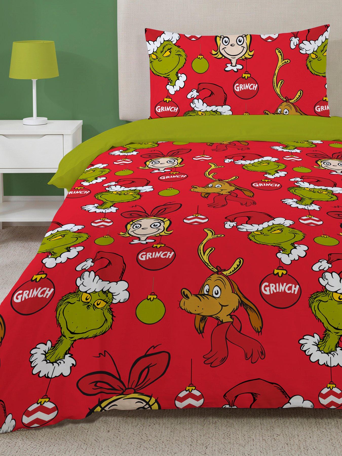 The Grinch Welcome Christmas  Fleece Sgl Dvt 135x200 + 50x75cm*1