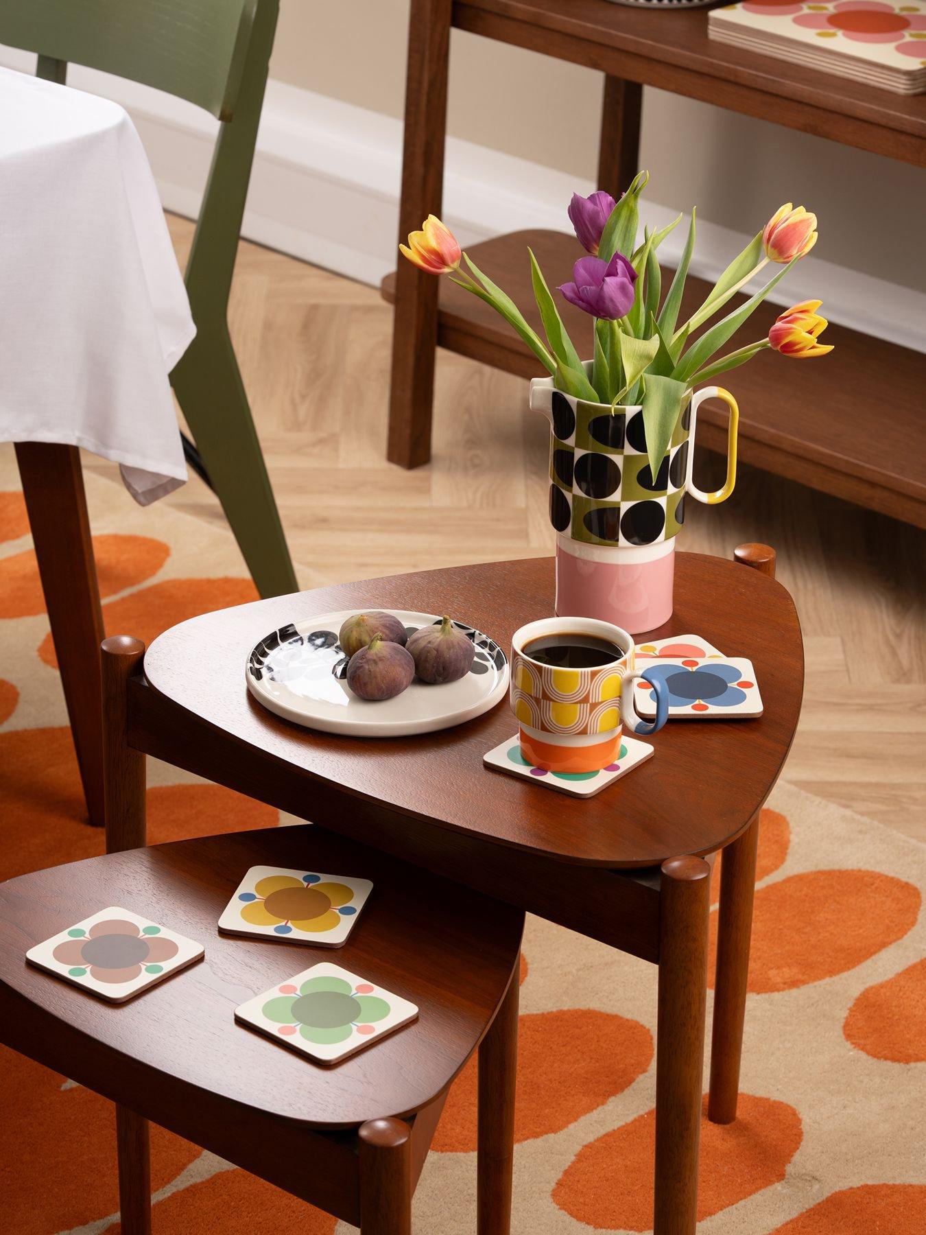 Image 1 of 2 of Orla Kiely Ok Atomic Flower So6 Cb Coasters