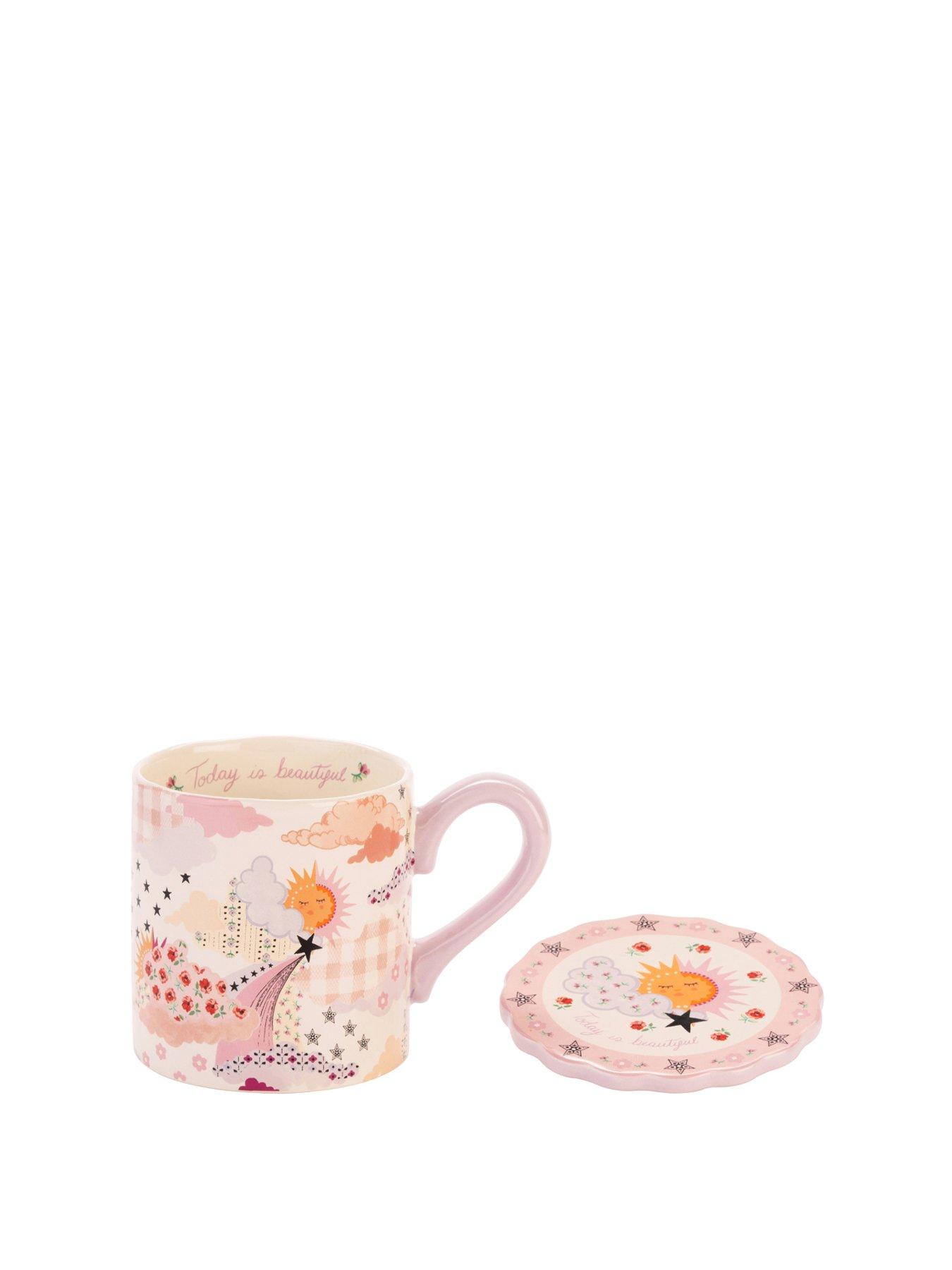 Image 1 of 5 of Cath Kidston Ck Cloud Ditsy Mug &amp; Coaster