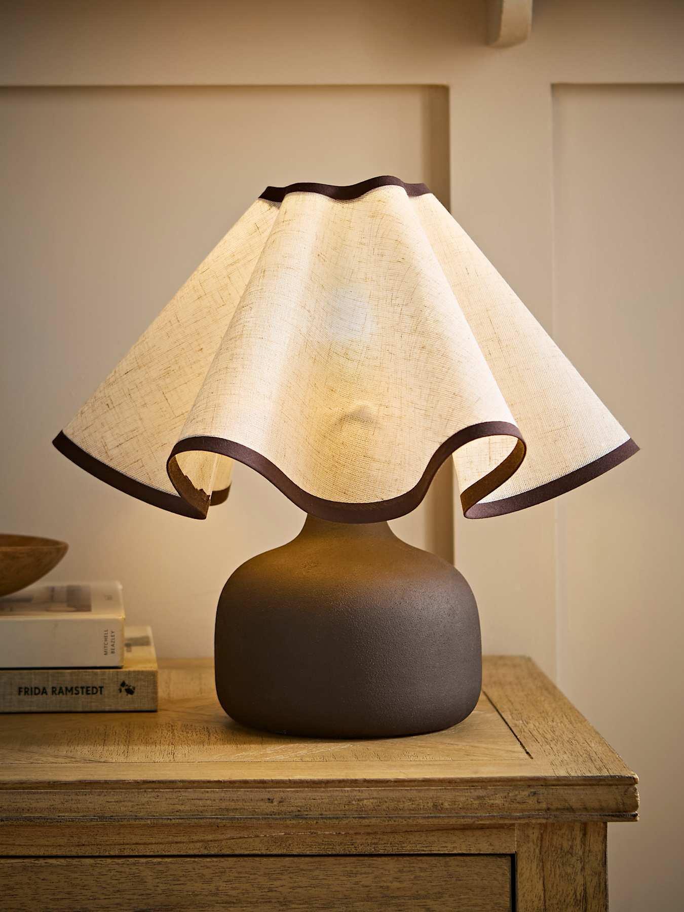 Image 1 of 6 of ValueLights Emilia Natural Table Lamp and Warm White Bulb
