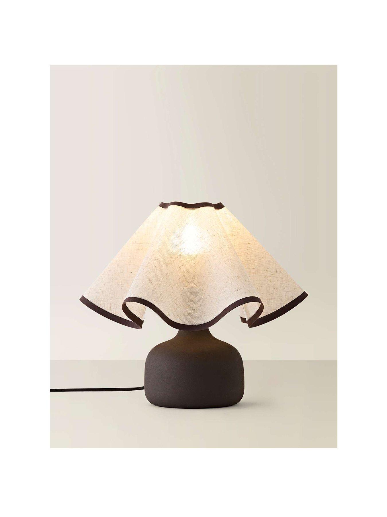 Image 2 of 6 of ValueLights Emilia Natural Table Lamp and Warm White Bulb