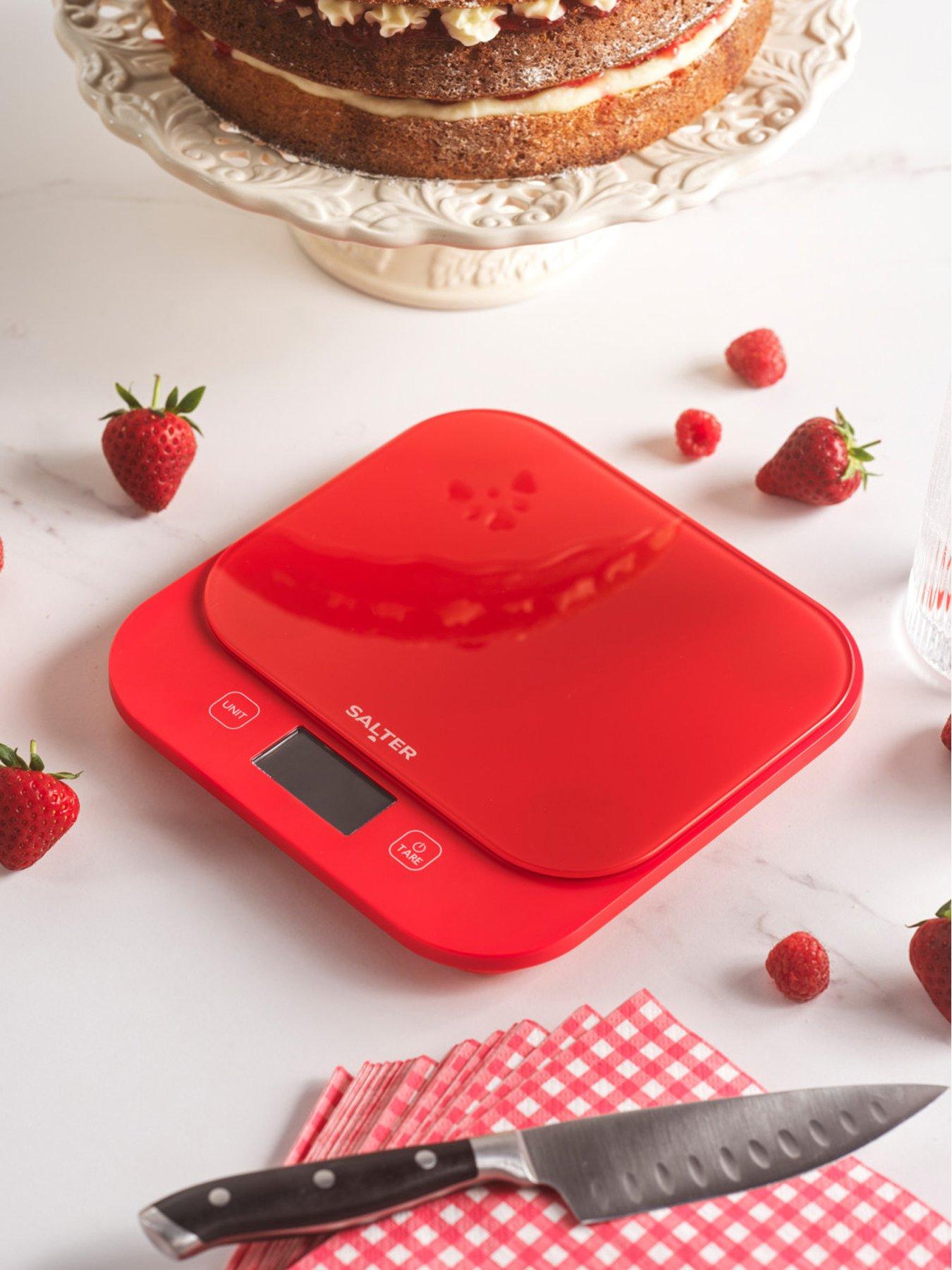 Salter British Bakes Waterproof Red Scale