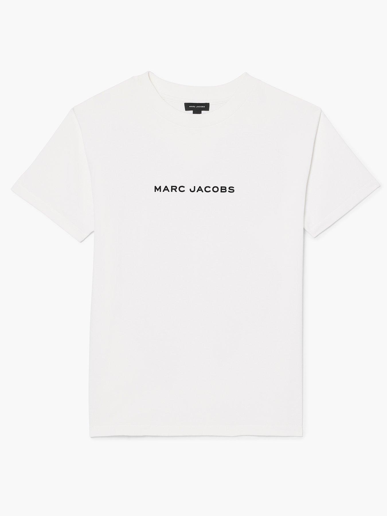 Image 5 of 5 of MARC JACOBS Womens Oversized Bow Logo T-Shirt - White
