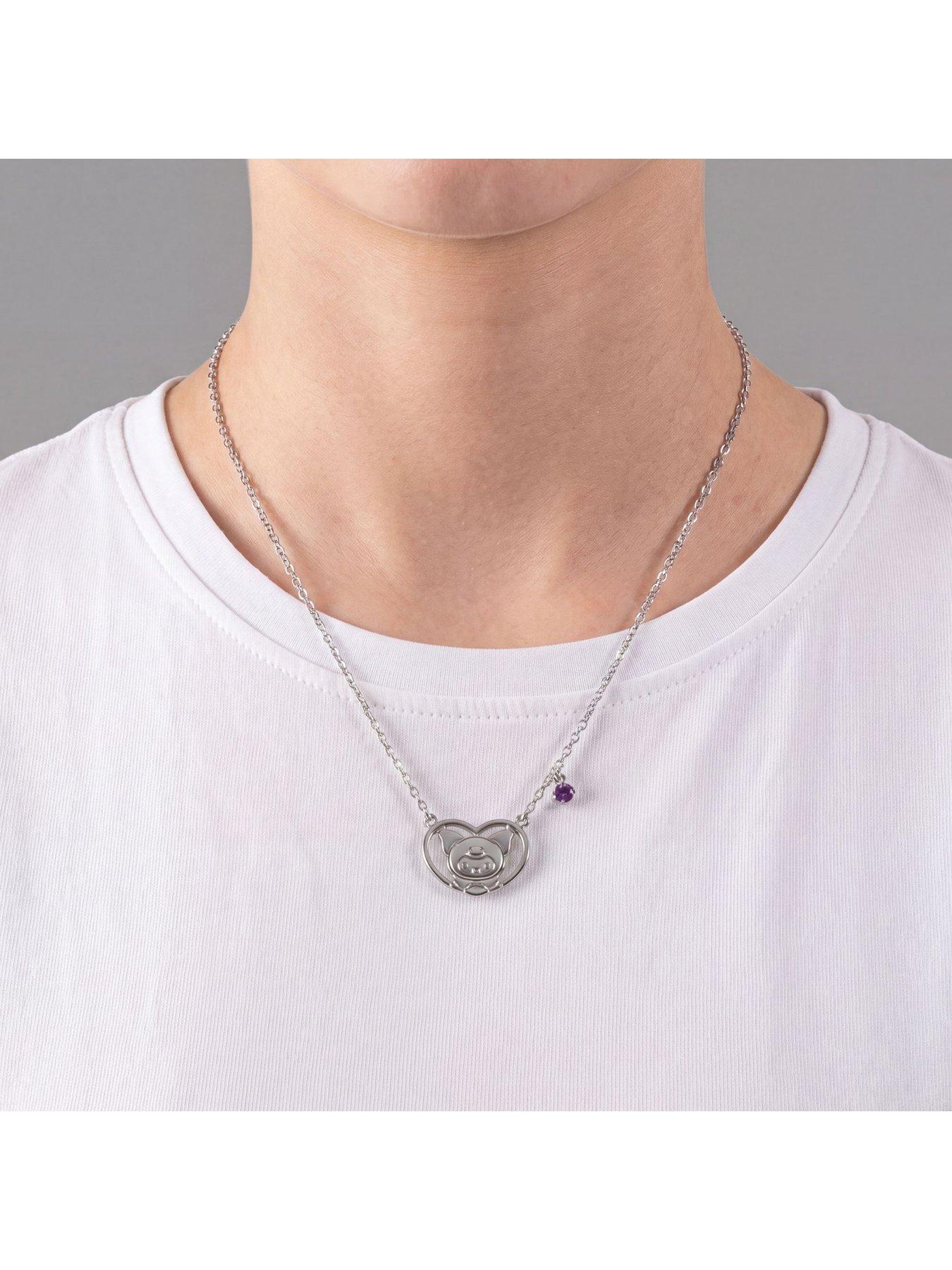 Image 2 of 4 of Hello Kitty Kuromi Silver Pnedant Necklace