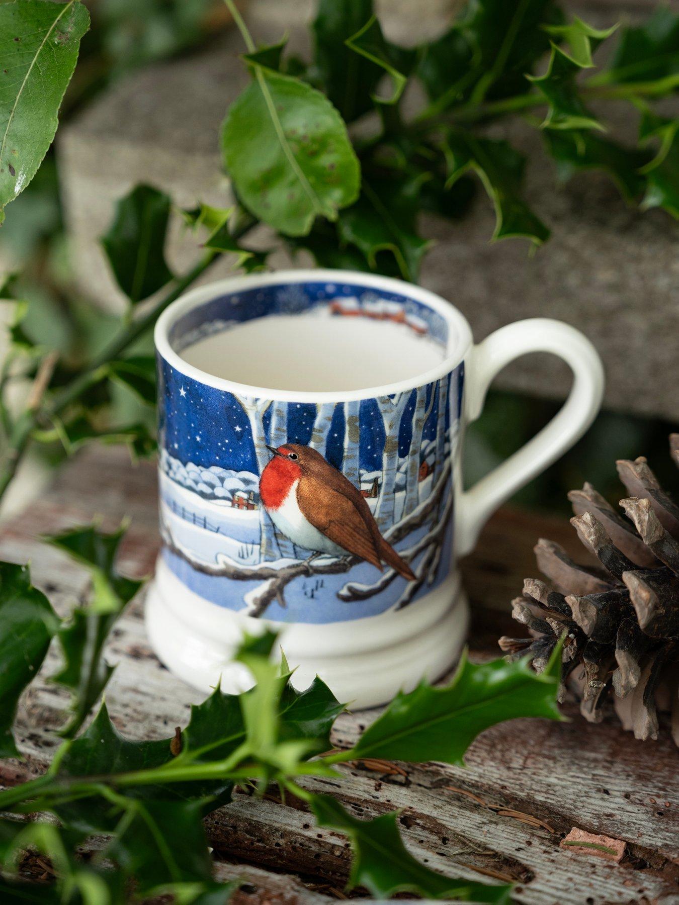 Image 1 of 5 of Emma Bridgewater Midnight Robin 1/2 Pint Mug