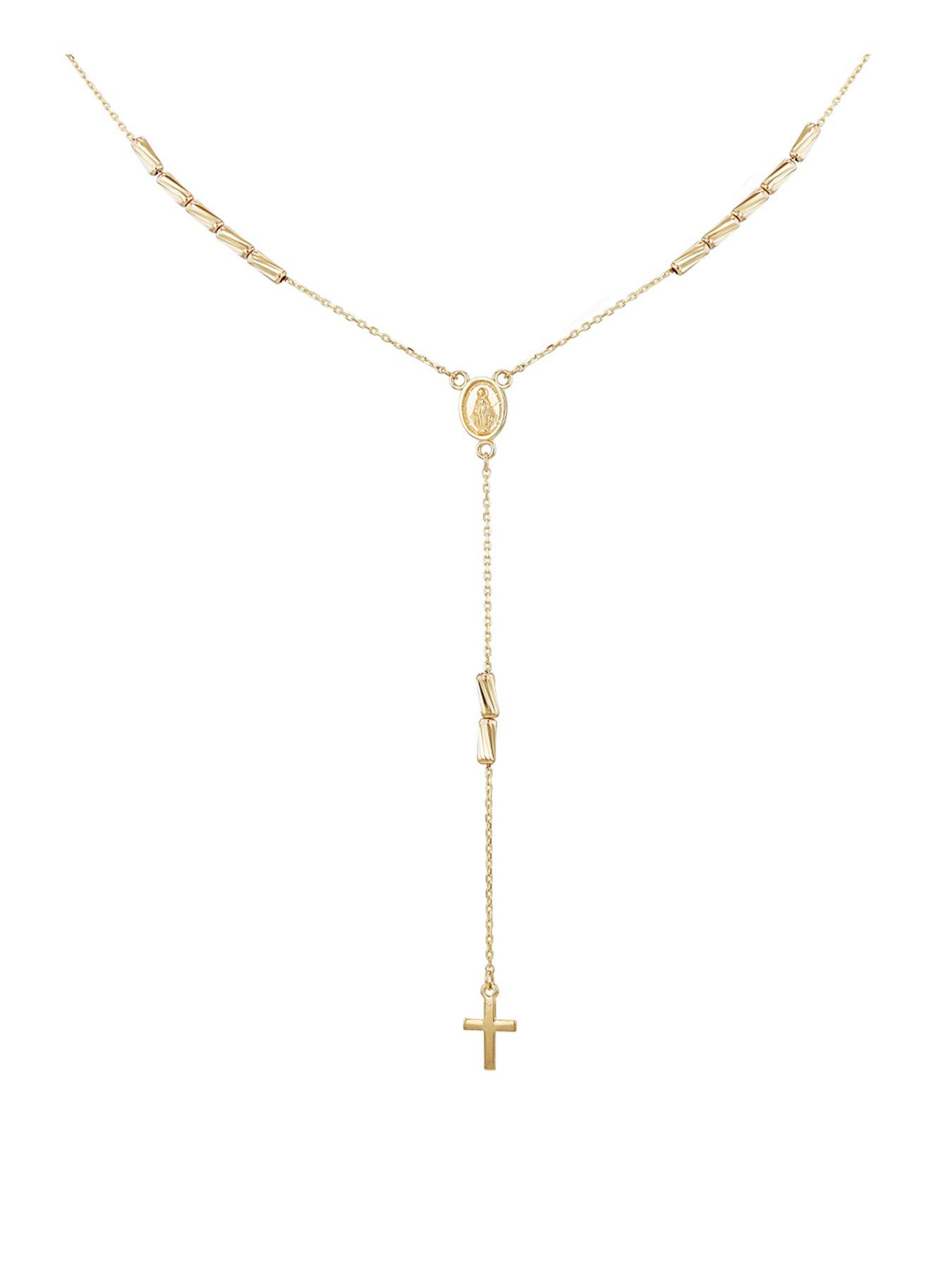 Image 1 of 4 of The Love Collection 9ct Yellow Gold Rosary Necklet