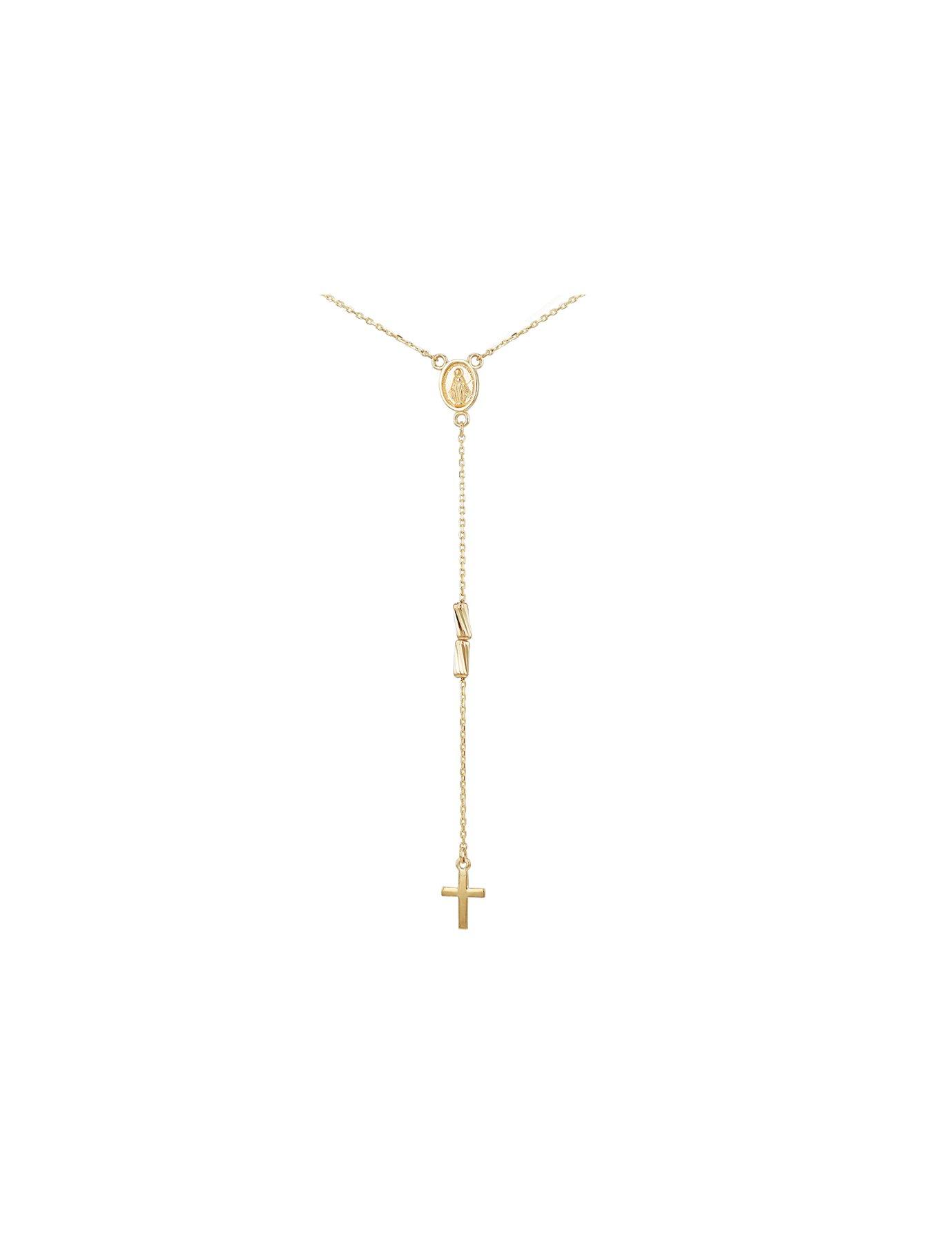 Image 2 of 4 of The Love Collection 9ct Yellow Gold Rosary Necklet