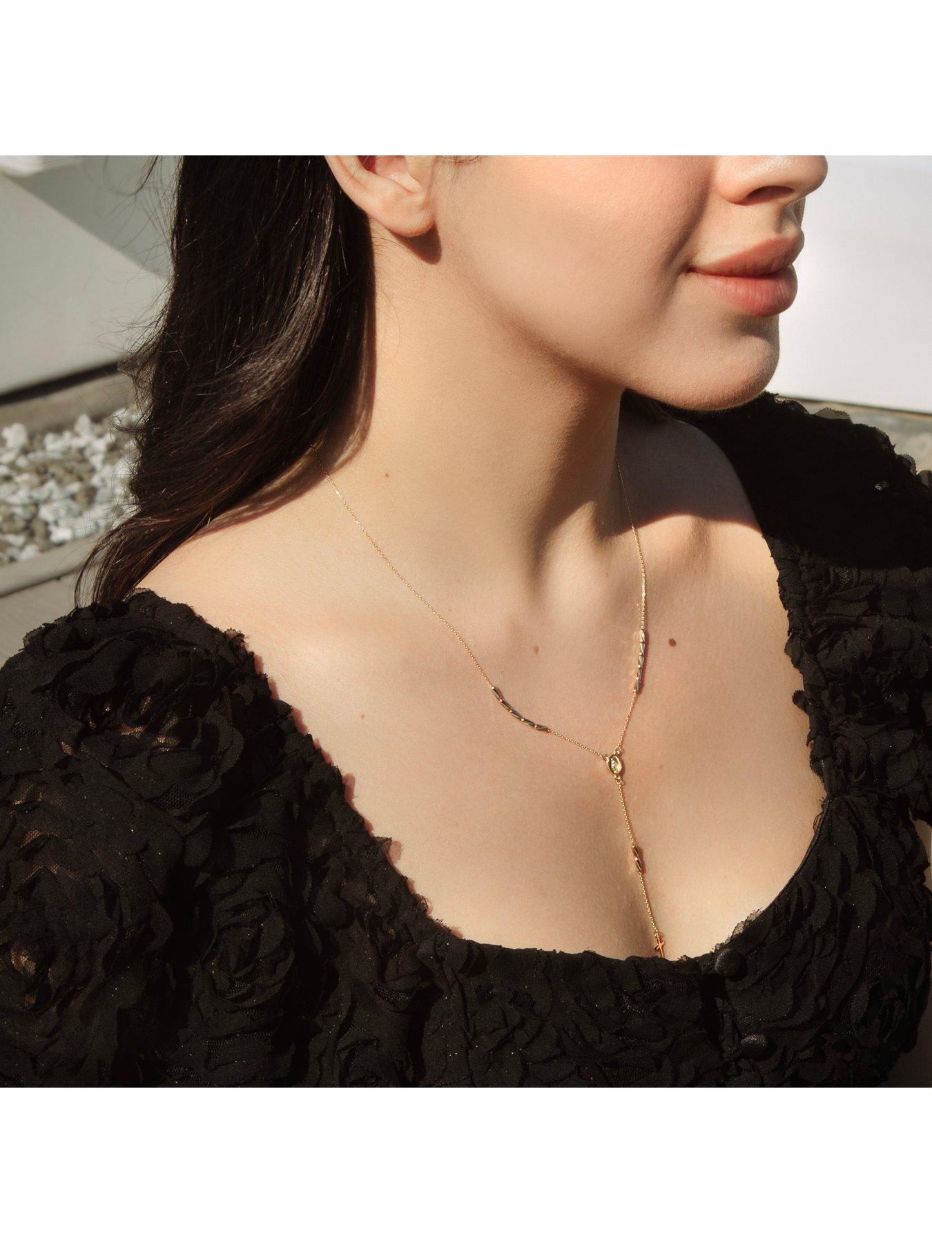 Image 4 of 4 of The Love Collection 9ct Yellow Gold Rosary Necklet