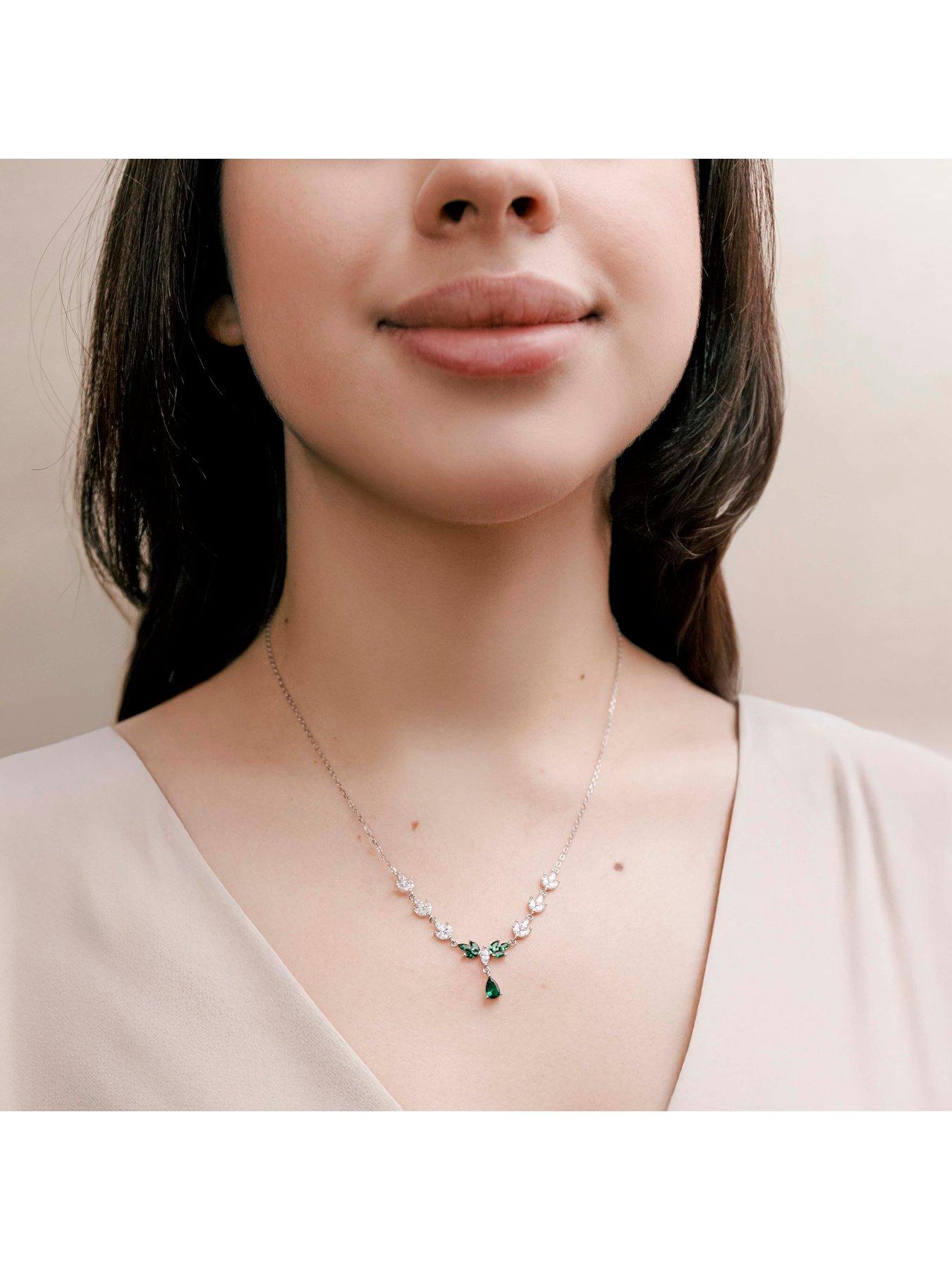 Image 4 of 6 of The Love Collection Sterling Silver Rhodium Plated Necklet
