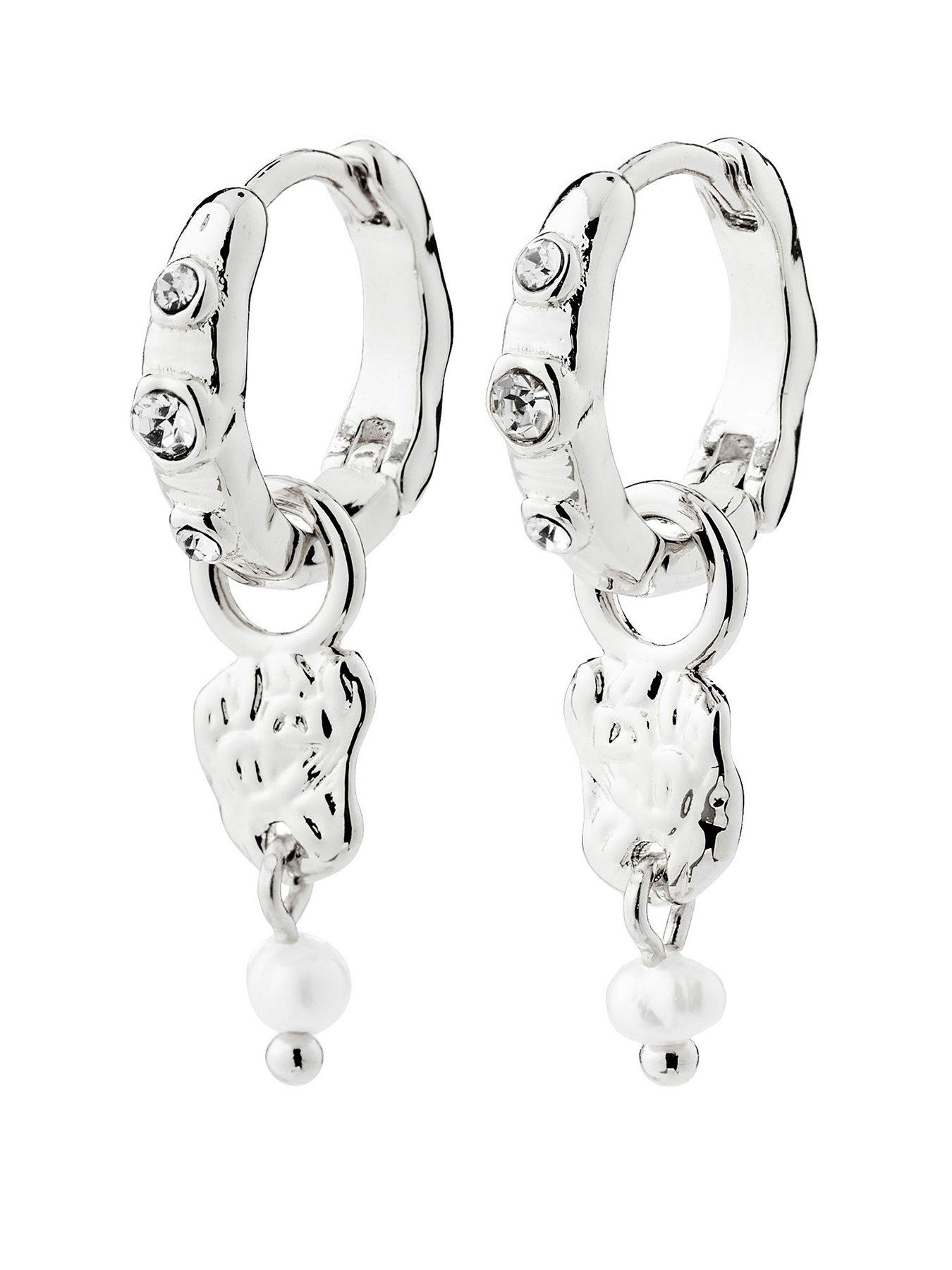 Pilgrim Sloan waterproof earrings silver-plated
