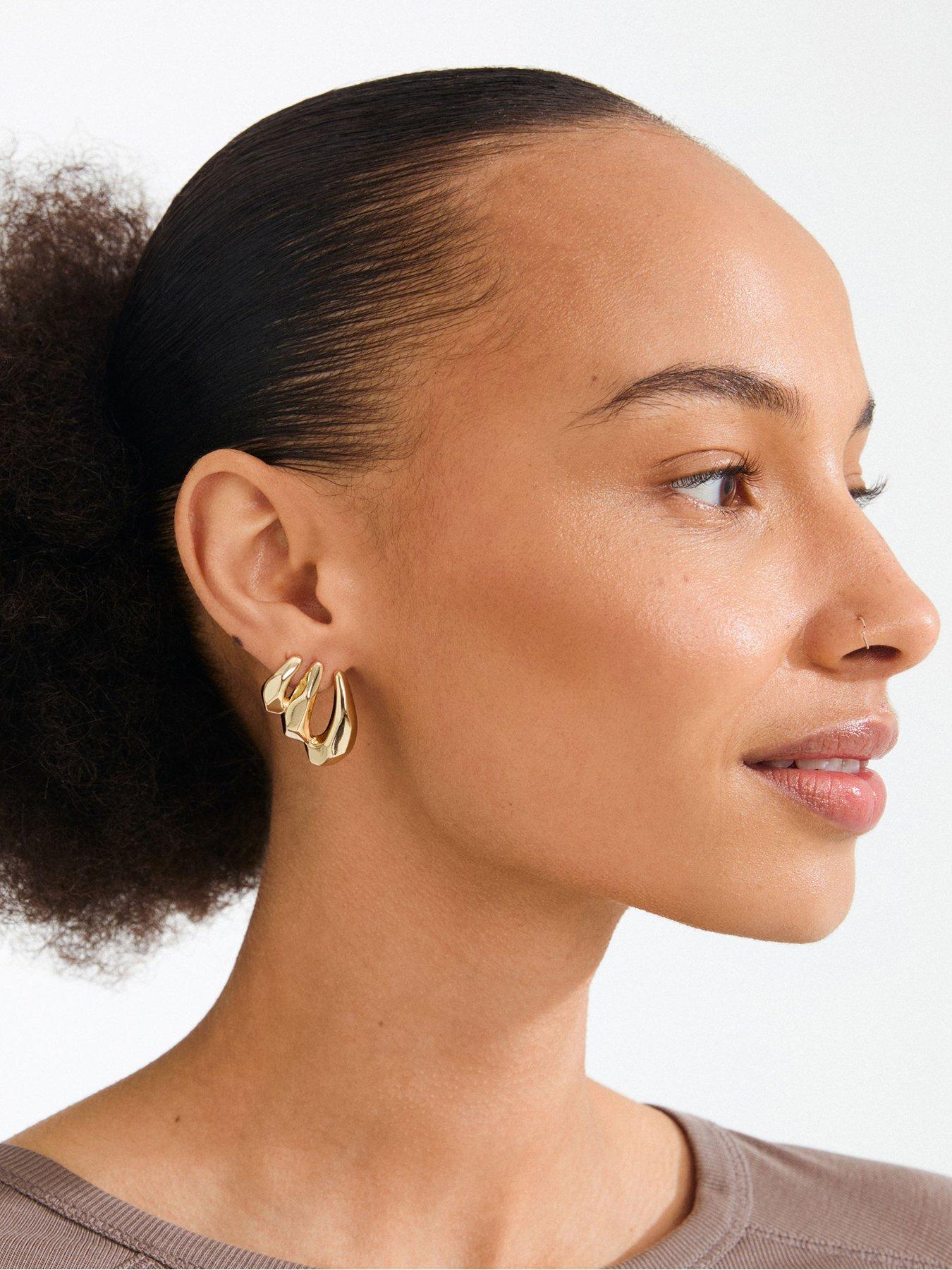 Pilgrim Presence Earrings - Gold-plated
