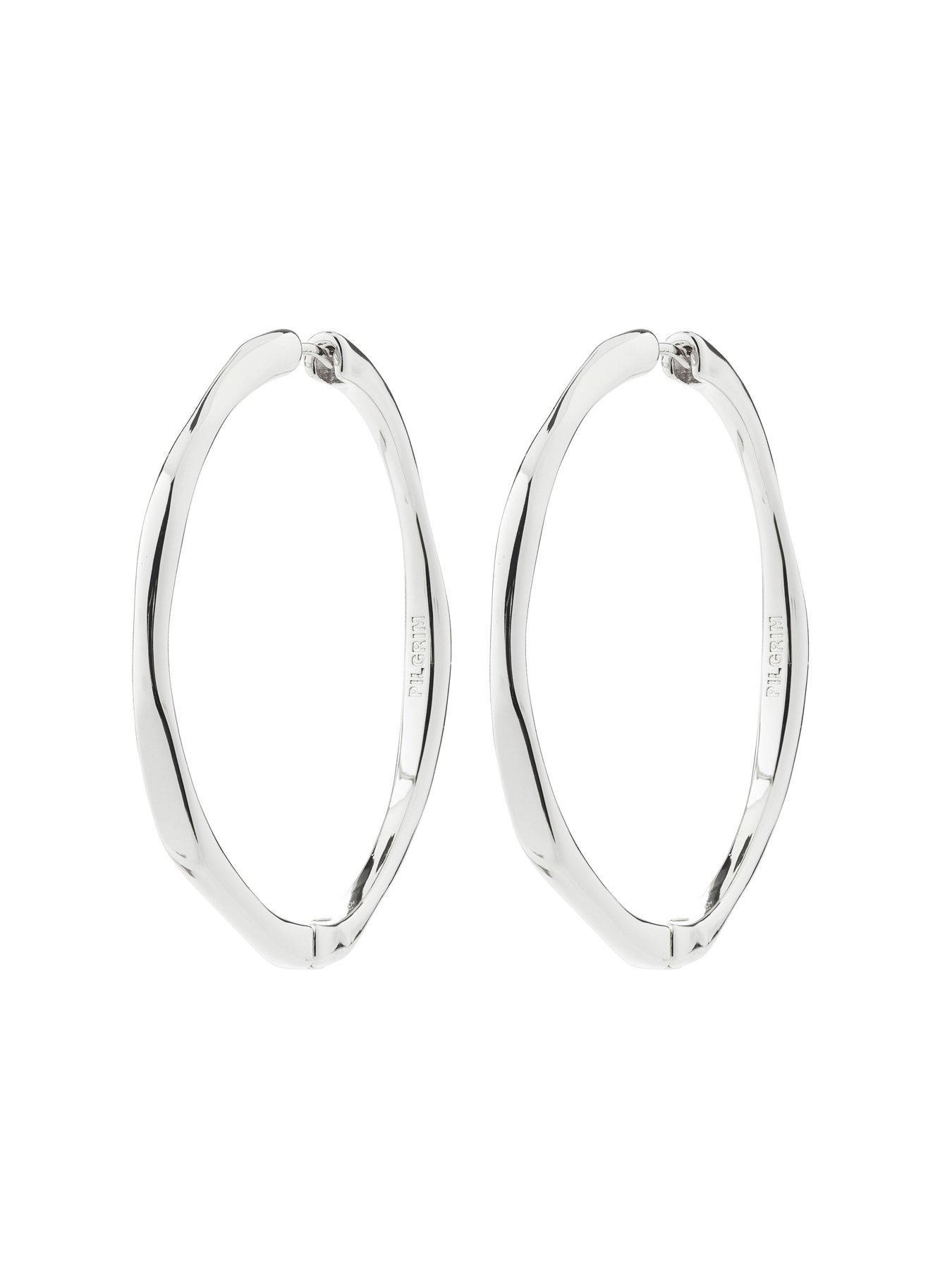 Image 3 of 3 of Pilgrim Presence - waterproof hoop earrings silver-plated