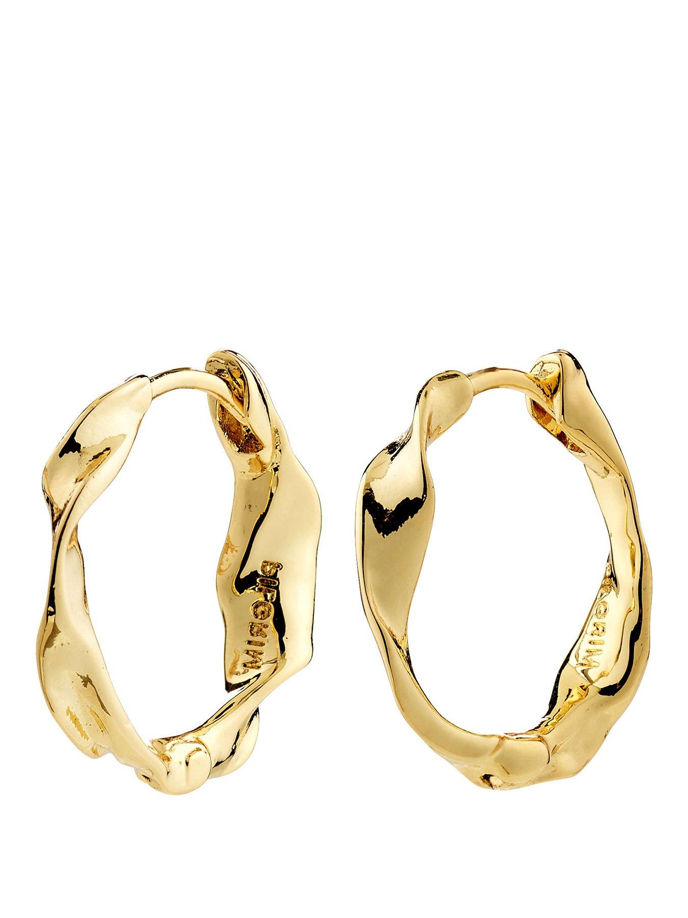 Image 1 of 3 of Pilgrim Here - hoop earrings gold-plated