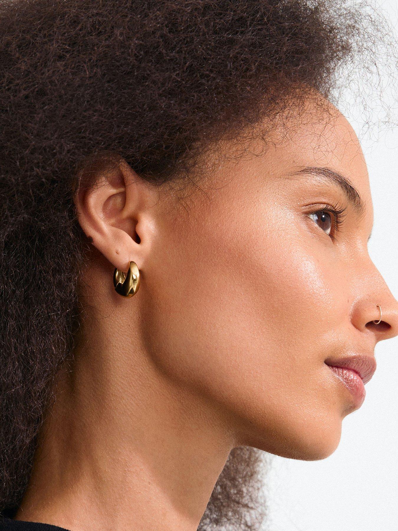 Pilgrim Kairoa - waterproof earrings gold-plated