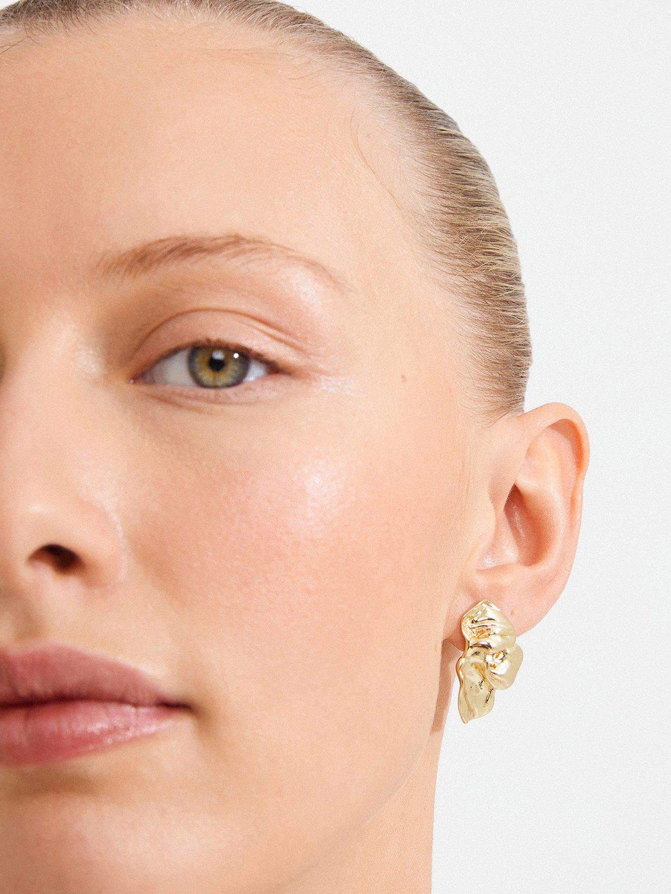 Pilgrim Solari - waterproof earrings gold-plated