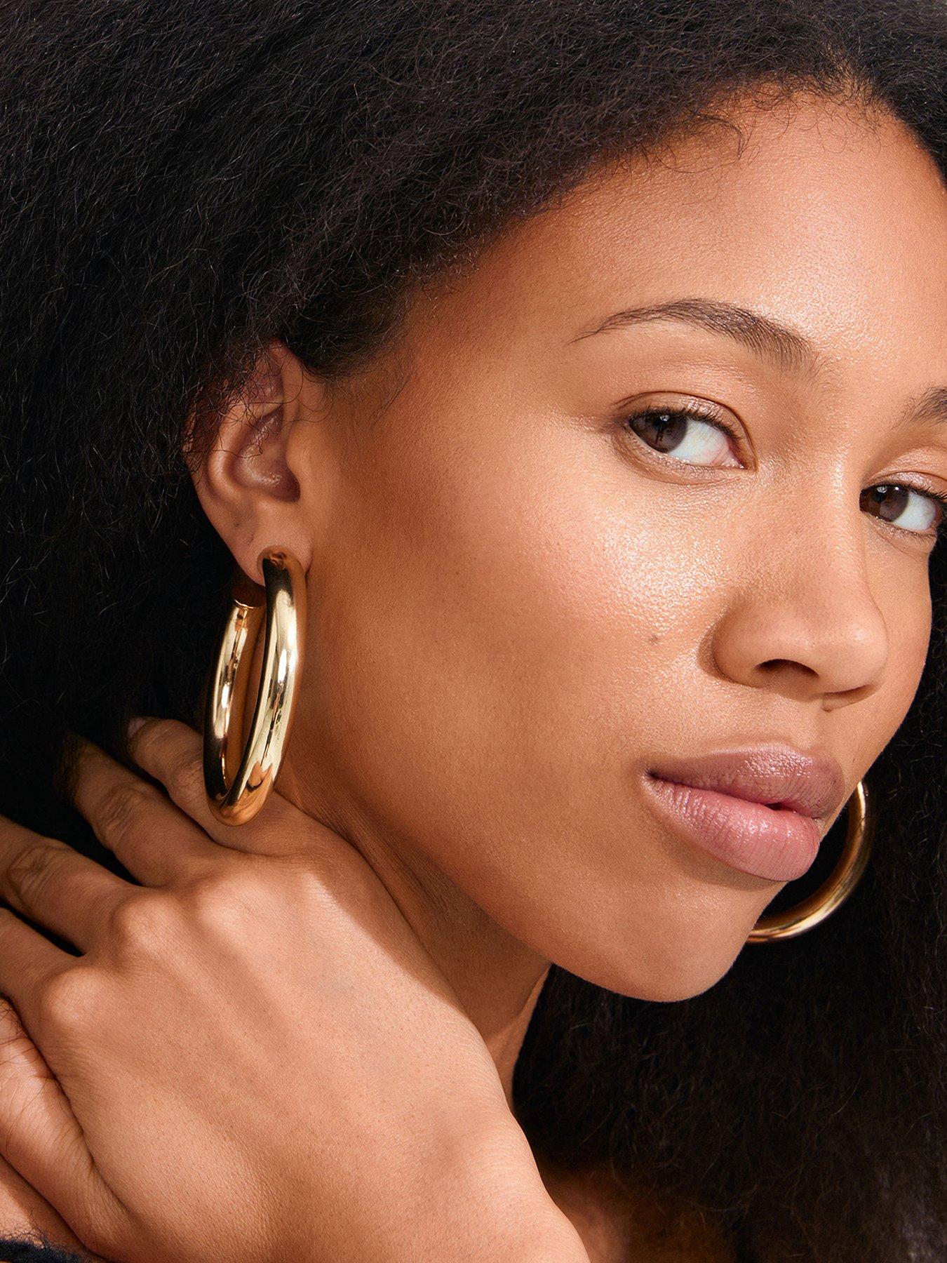 Pilgrim Tovin - hoop earrings gold-plated