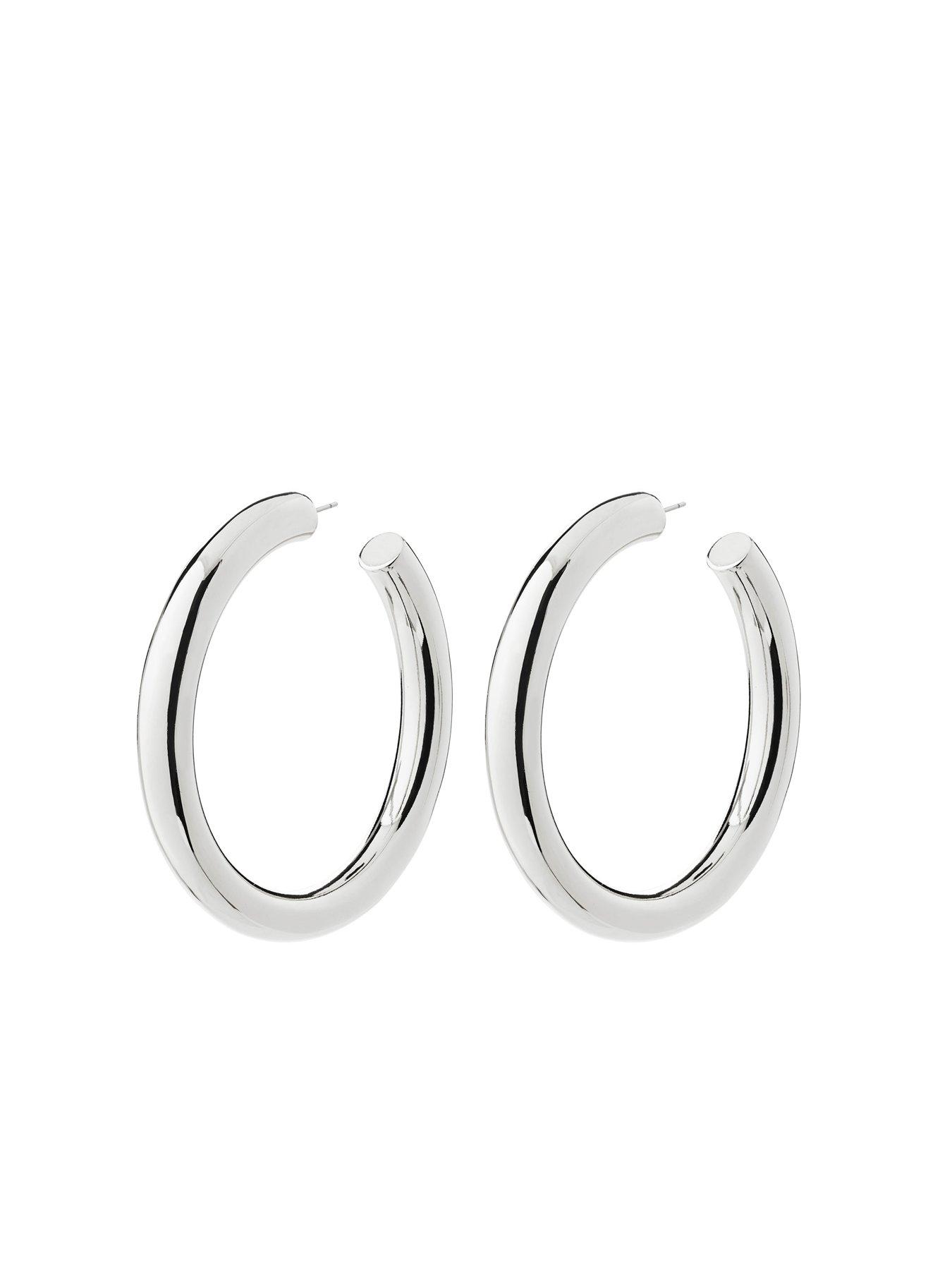 Image 3 of 4 of Pilgrim Tovin - hoop earrings silver-plated