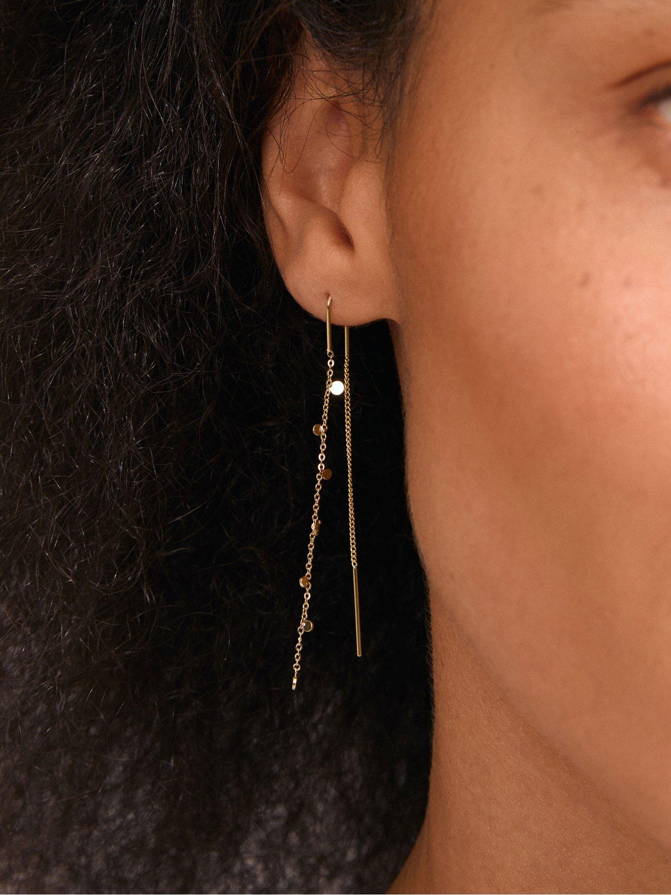 Image 3 of 3 of Pilgrim Baylen - chain earrings gold-plated