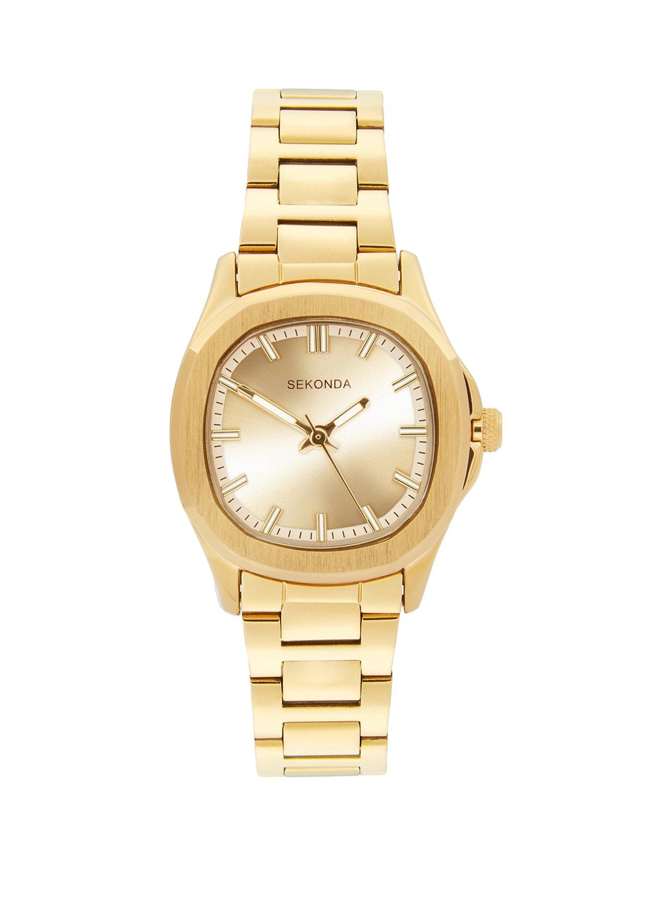 Sekonda Sekonda Octaire Ladies Octaire Watch in Gold with Gold Stainless Steel Bracelet