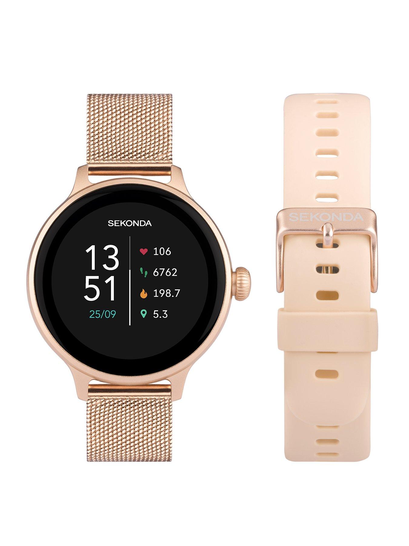 Sekonda Sekonda Womens Connect Rose Gold Stainless Steel Strap with Extra Strap