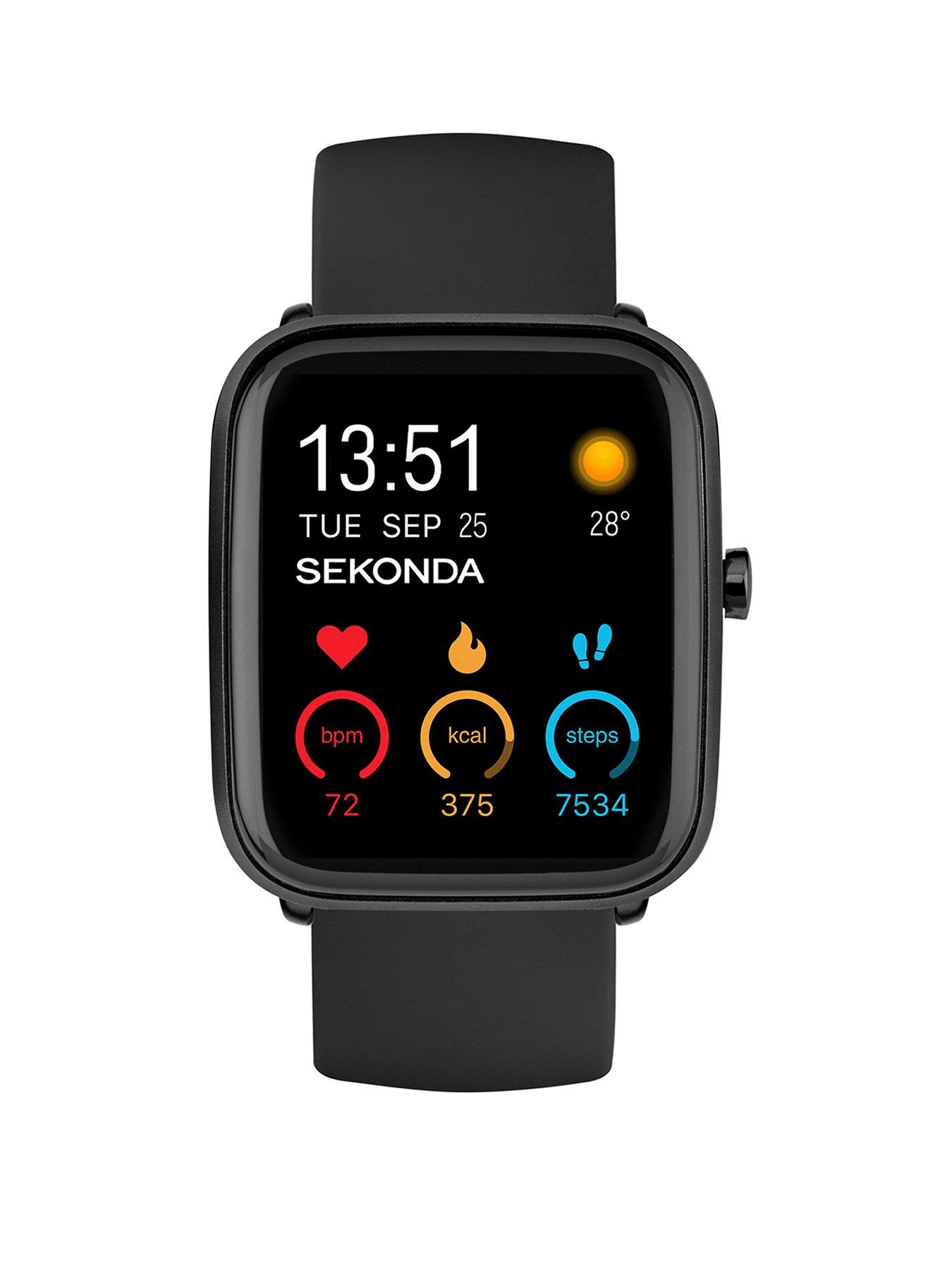 Image 1 of 6 of Sekonda Sekonda Motion Plus Black Silicone Strap Smart Watch