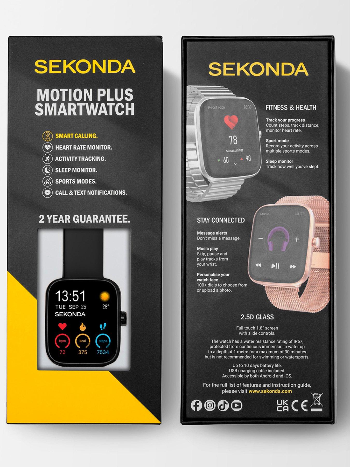 Image 3 of 6 of Sekonda Sekonda Motion Plus Black Silicone Strap Smart Watch