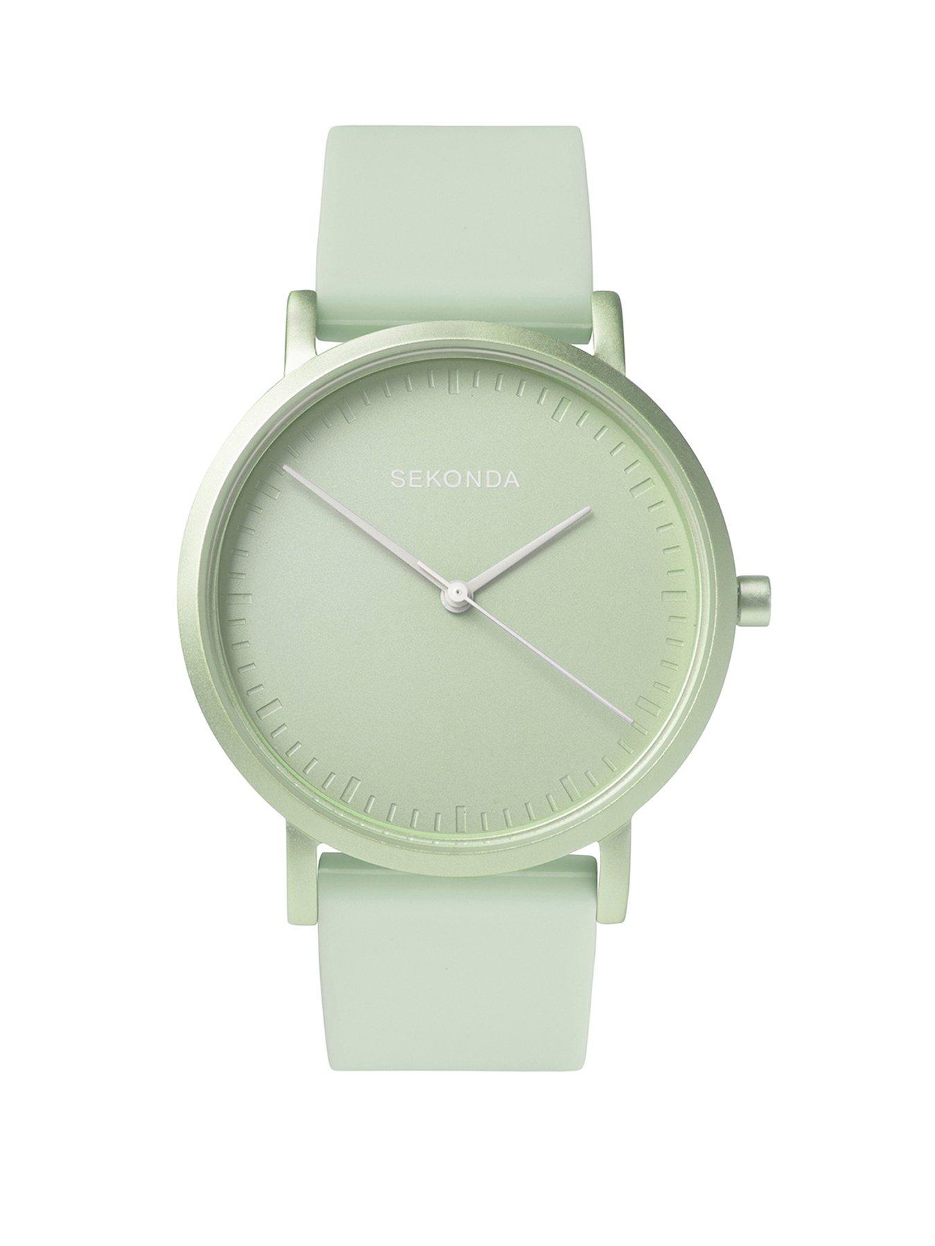 Sekonda Sekonda Ladies In Colour Green Silicone Strap Watch