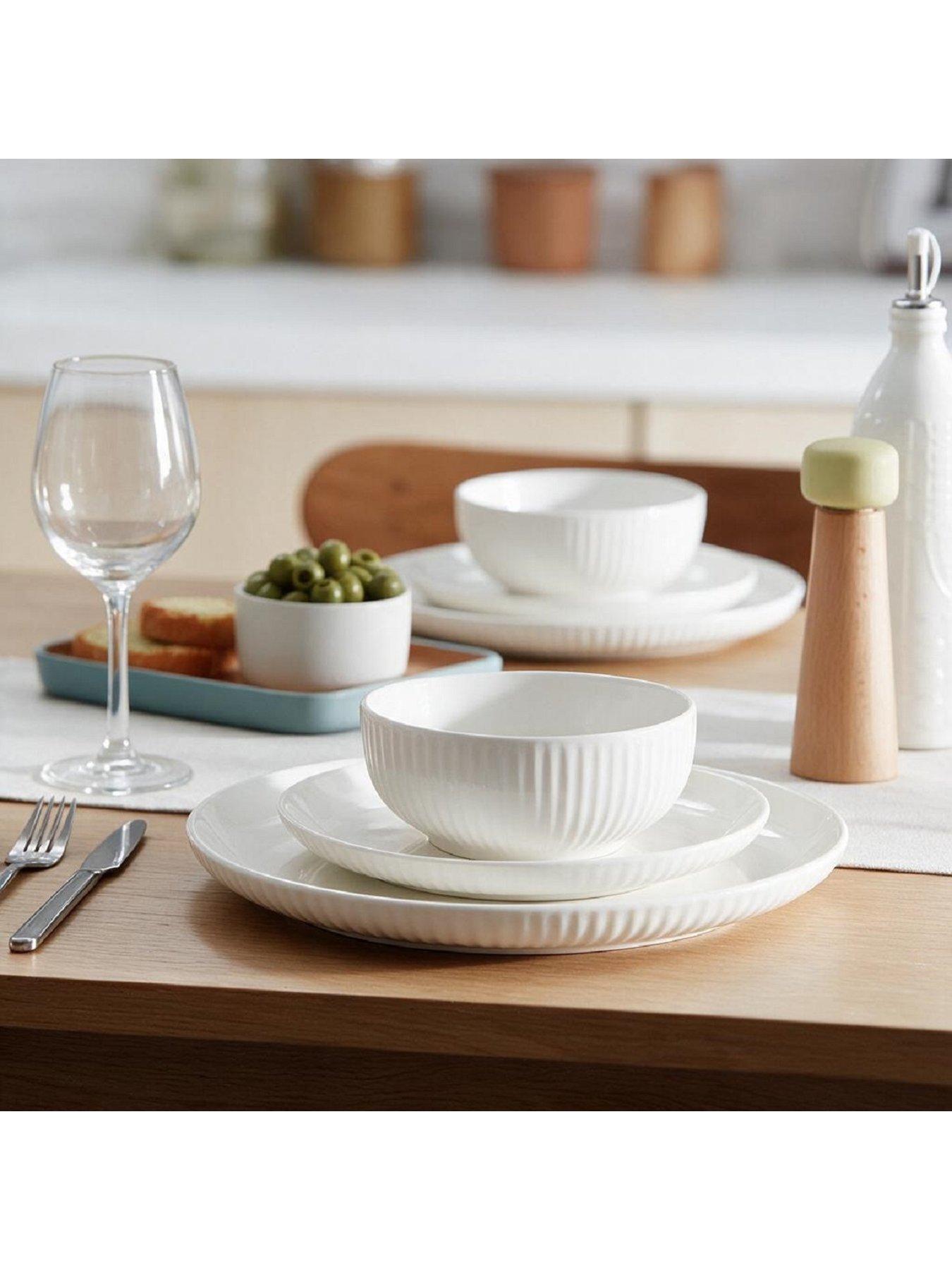 Image 4 of 5 of WATERSIDE 12pc Embossed Dinner Set