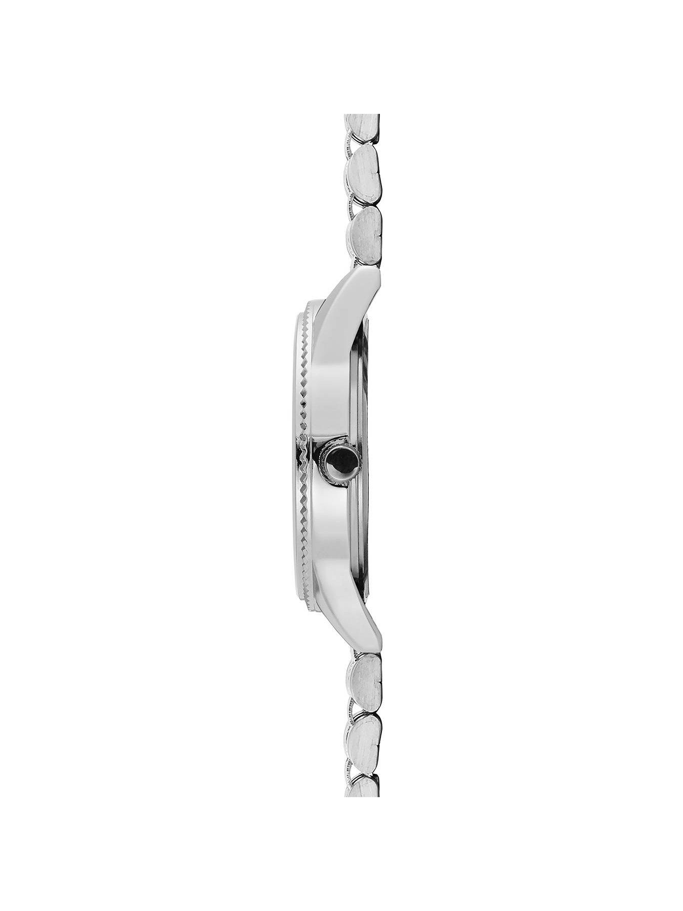 Image 4 of 5 of Sekonda Mens King Silver Stainless Steel Honeycomb Analogue Watch - &nbsp;Blue