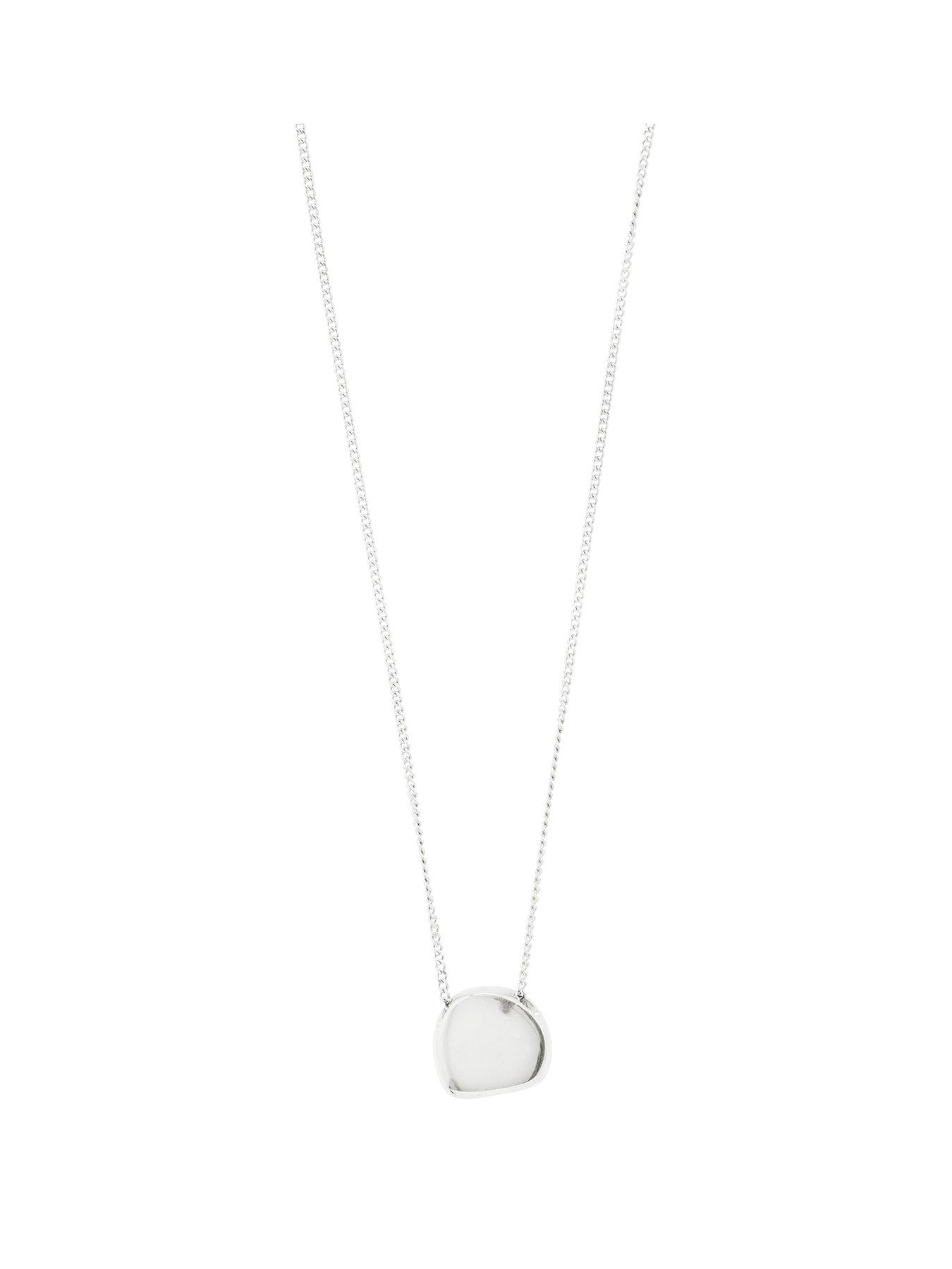 Pilgrim Presence Waterproof Coin Necklace - Silver-plated