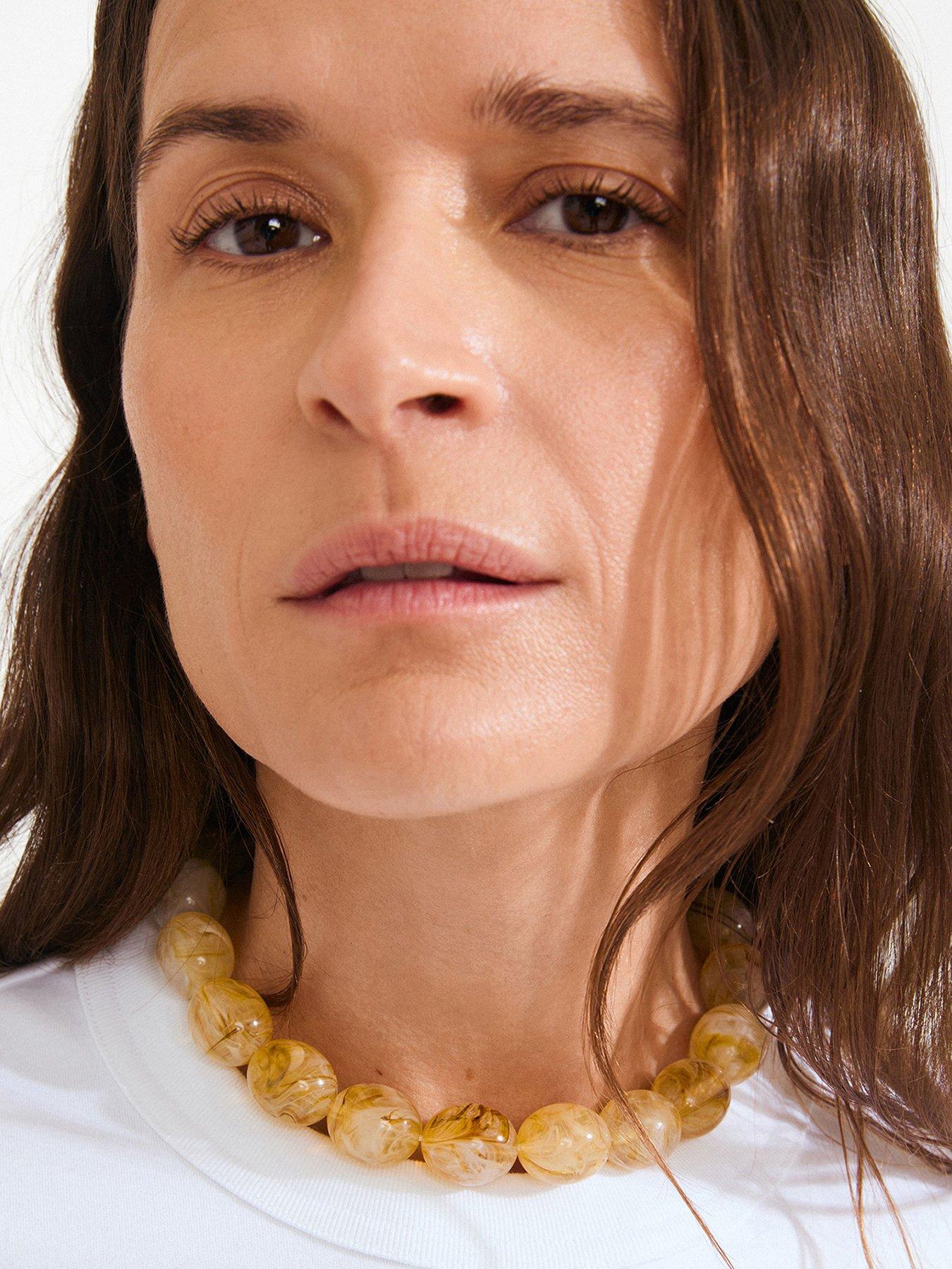 Pilgrim Still - necklace silver-plated/yellow