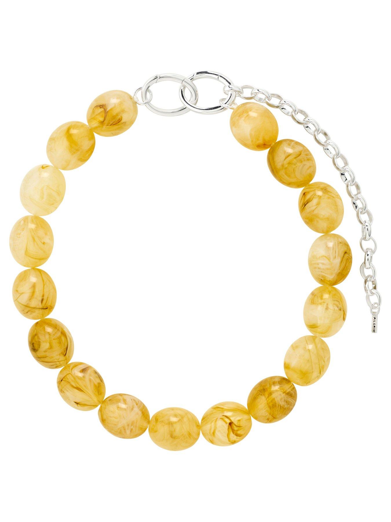 Image 2 of 4 of Pilgrim Still - necklace silver-plated/yellow
