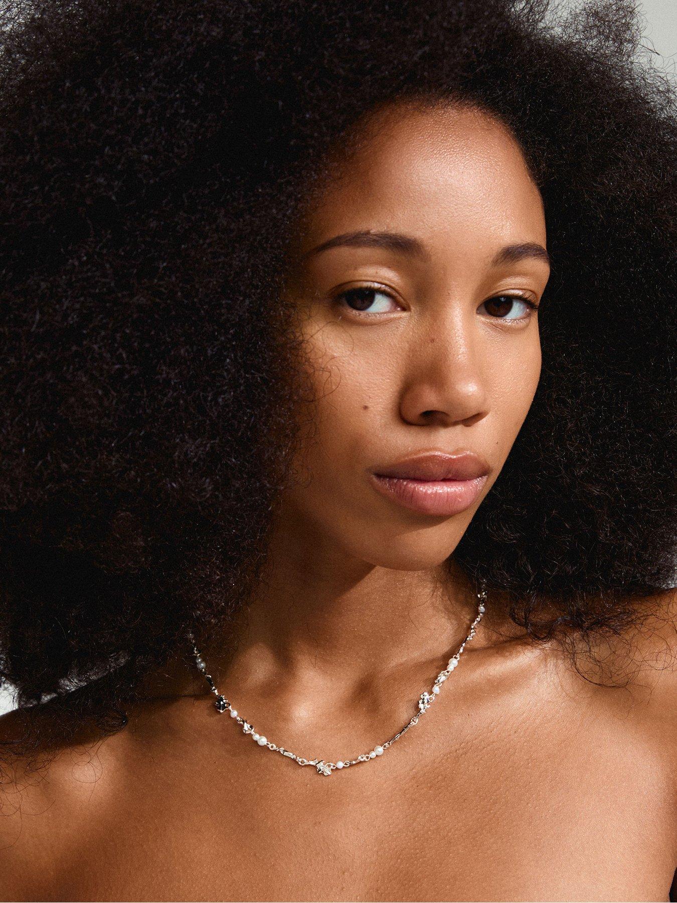 Image 2 of 4 of Pilgrim Sloan - pearl necklace silver-plated