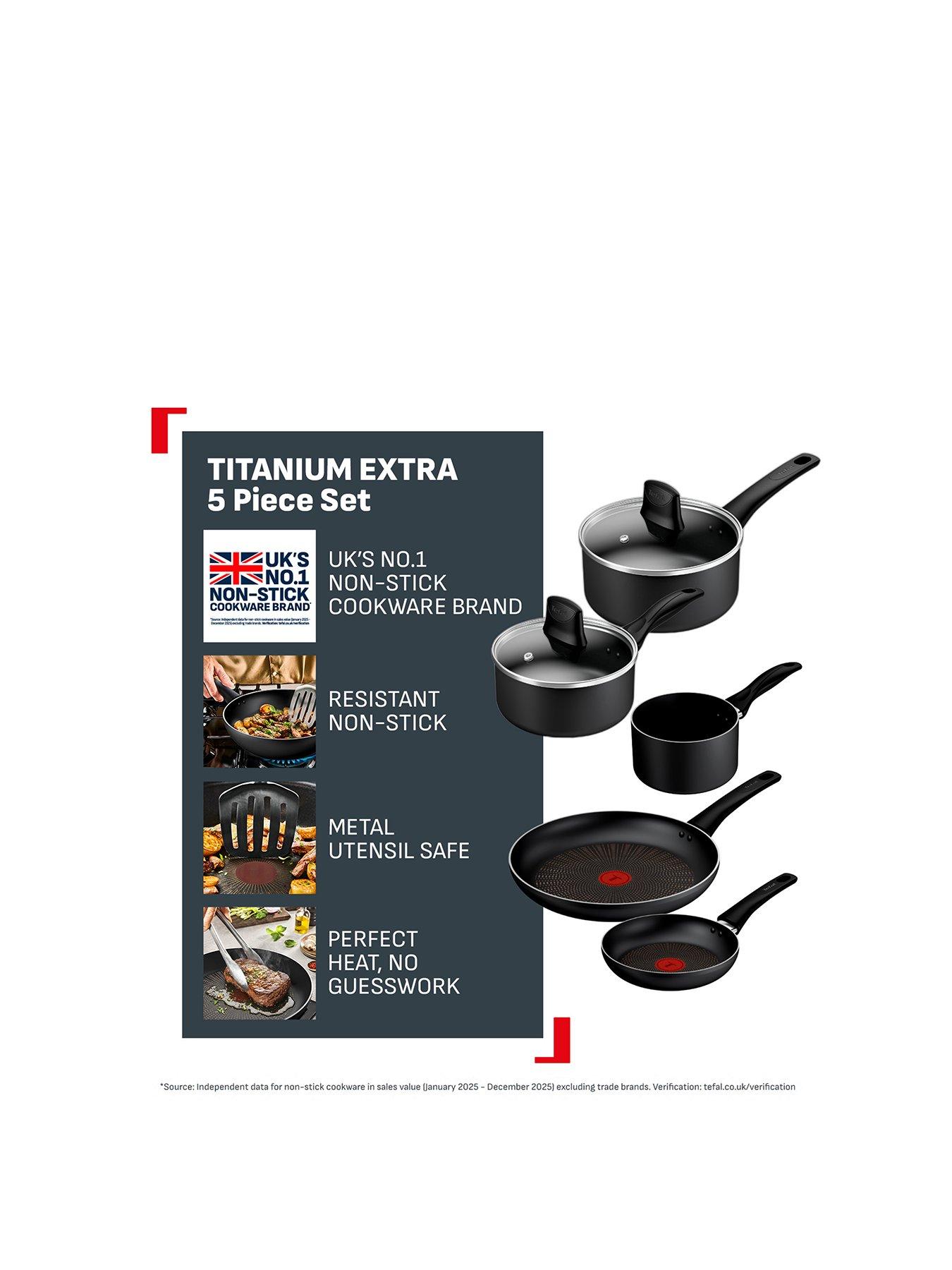 Image 2 of 7 of Tefal Tefal Titanium Extra Non-induction 5pc Set