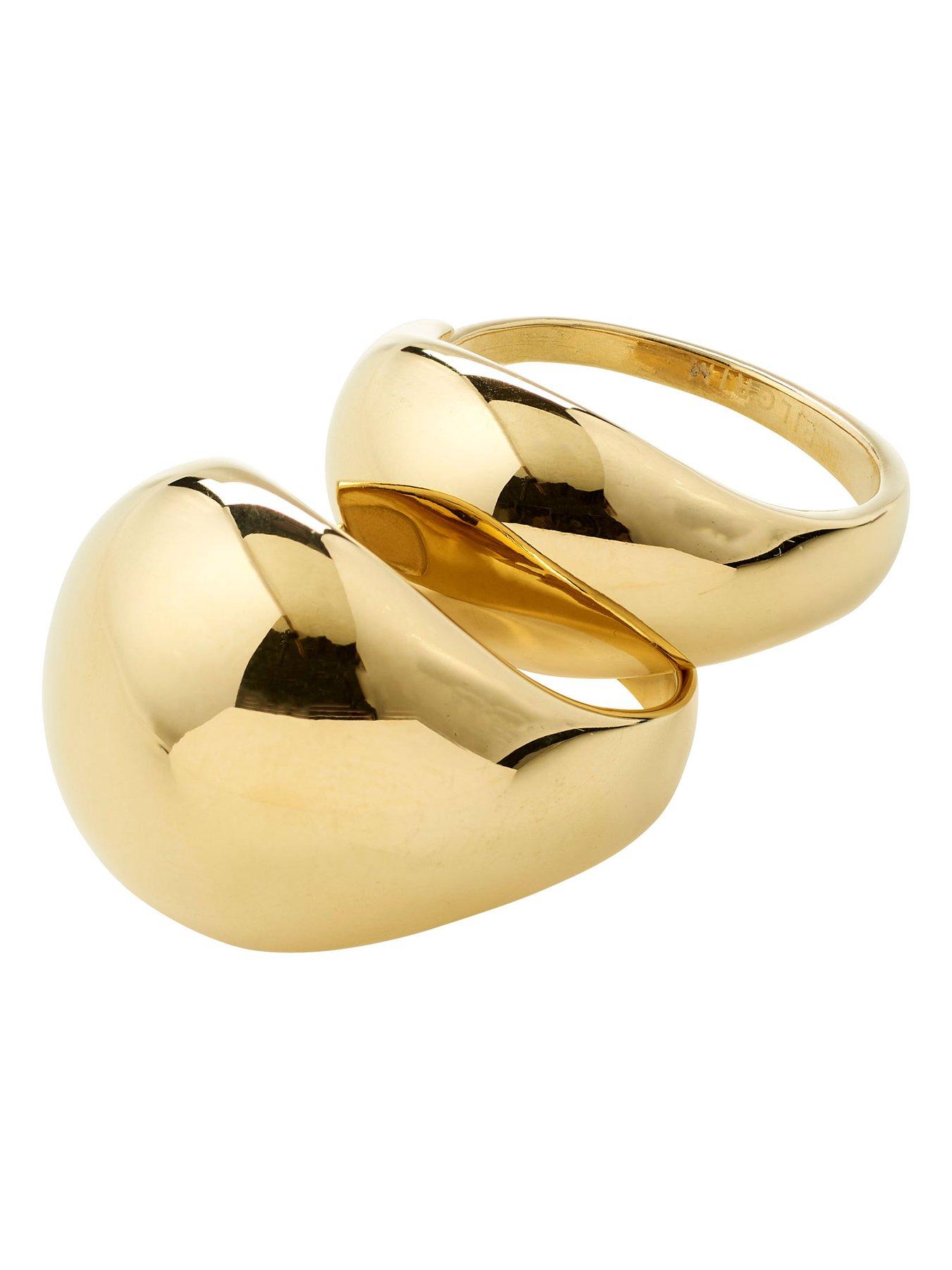 Image 2 of 4 of Pilgrim Evon - rings, 2-in-1 set, gold-plated