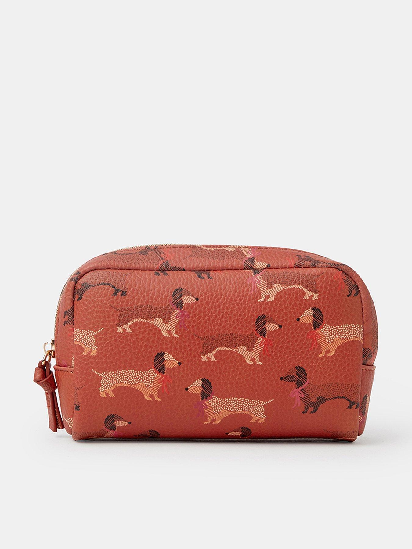 Accessorize Pu Sausage Dog Makeup Bag