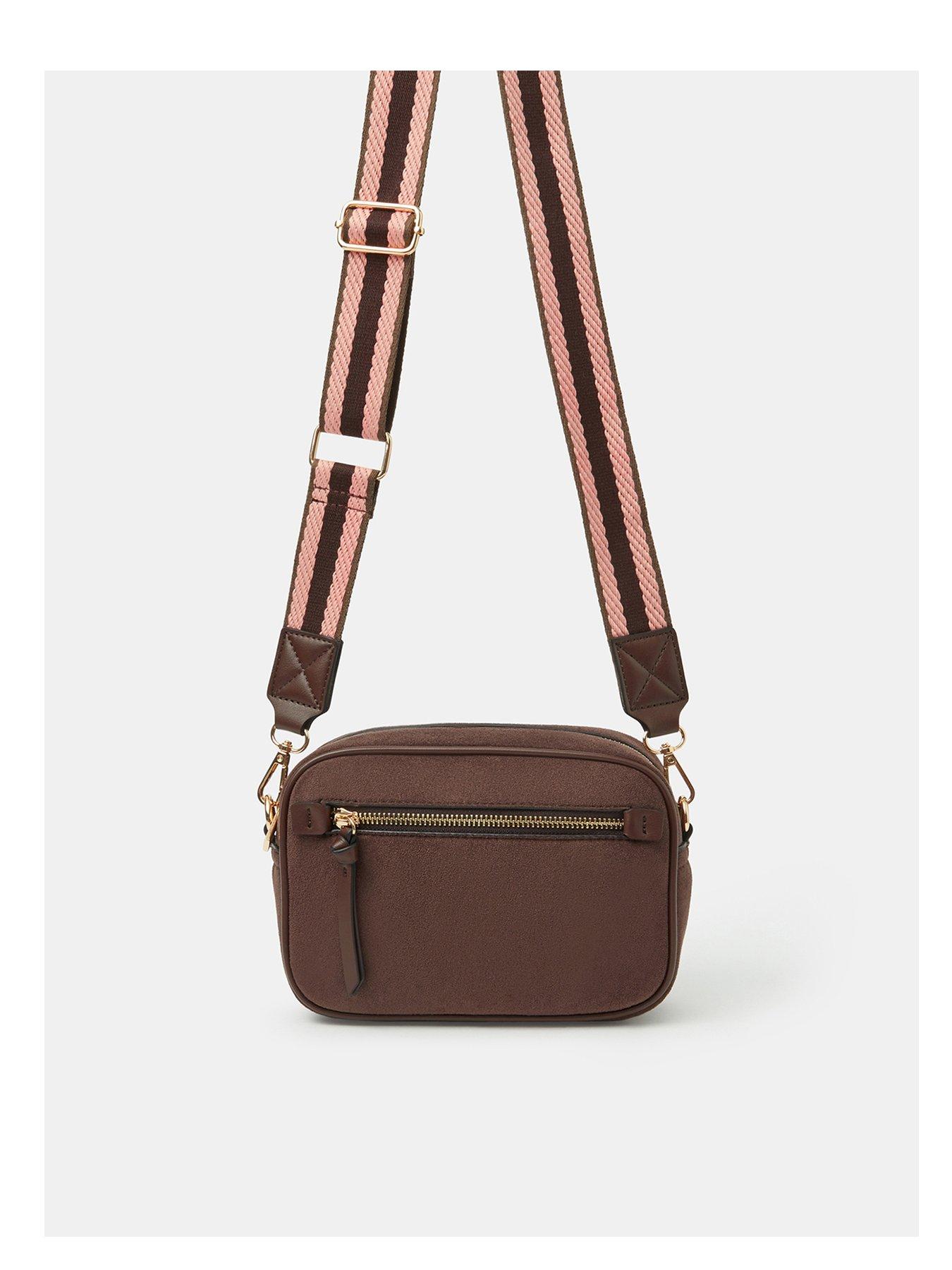 Accessorize Suedette Camera Crossbody