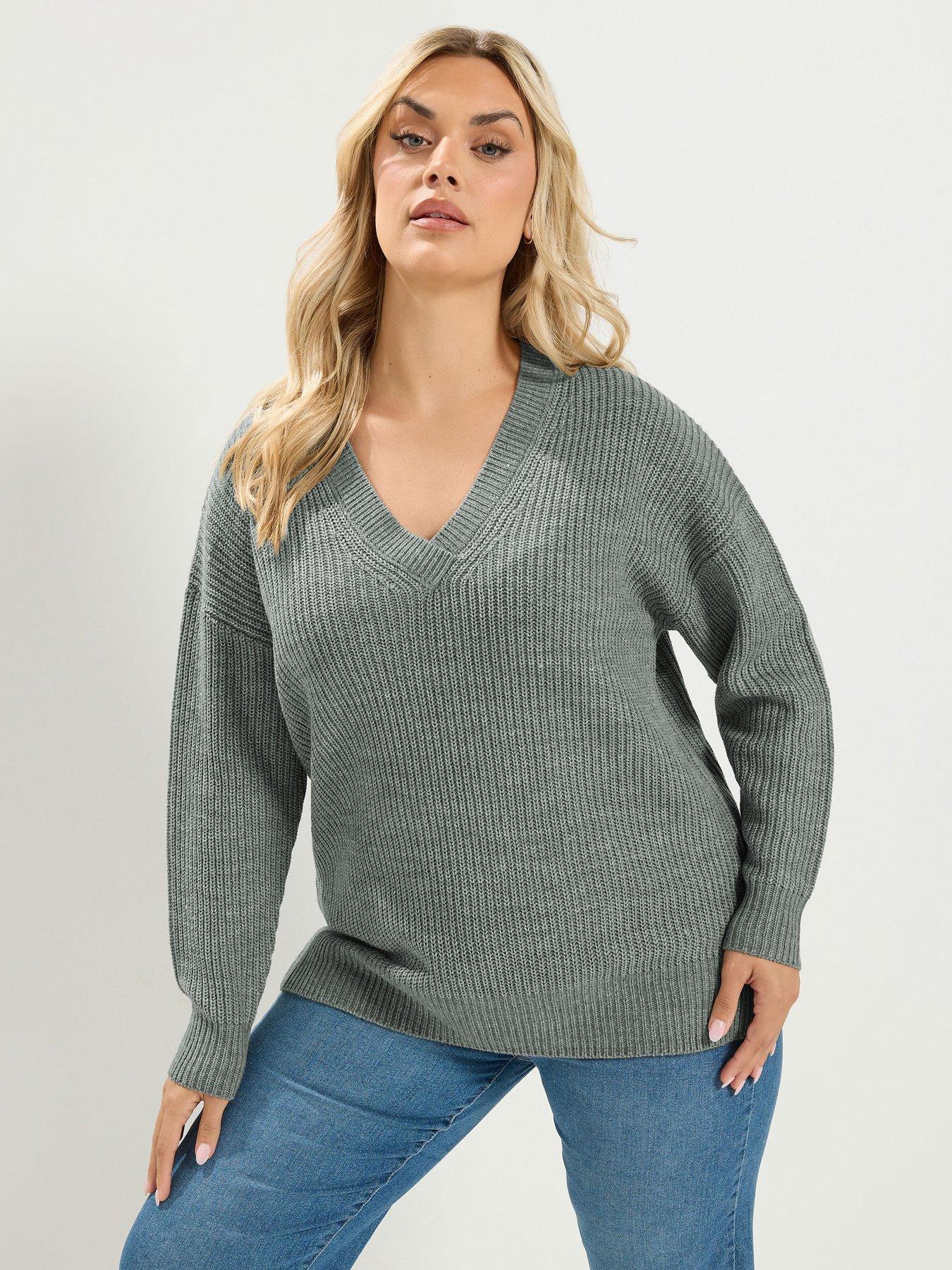 Yours Curve Essential V-neck Jumper